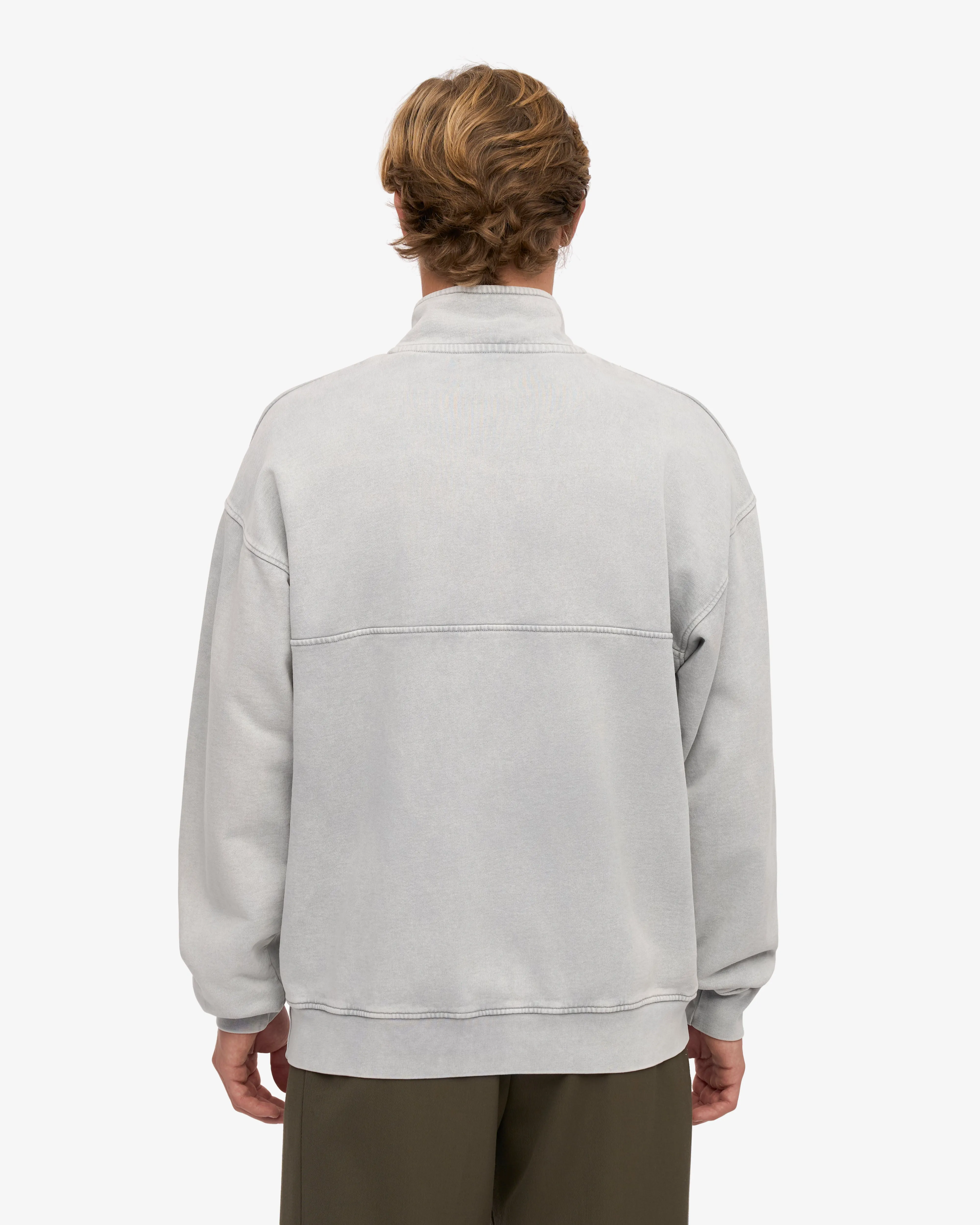 Organic Quarter Zip - Faded Grey sold by Colorful Standard product image thumbnail 4