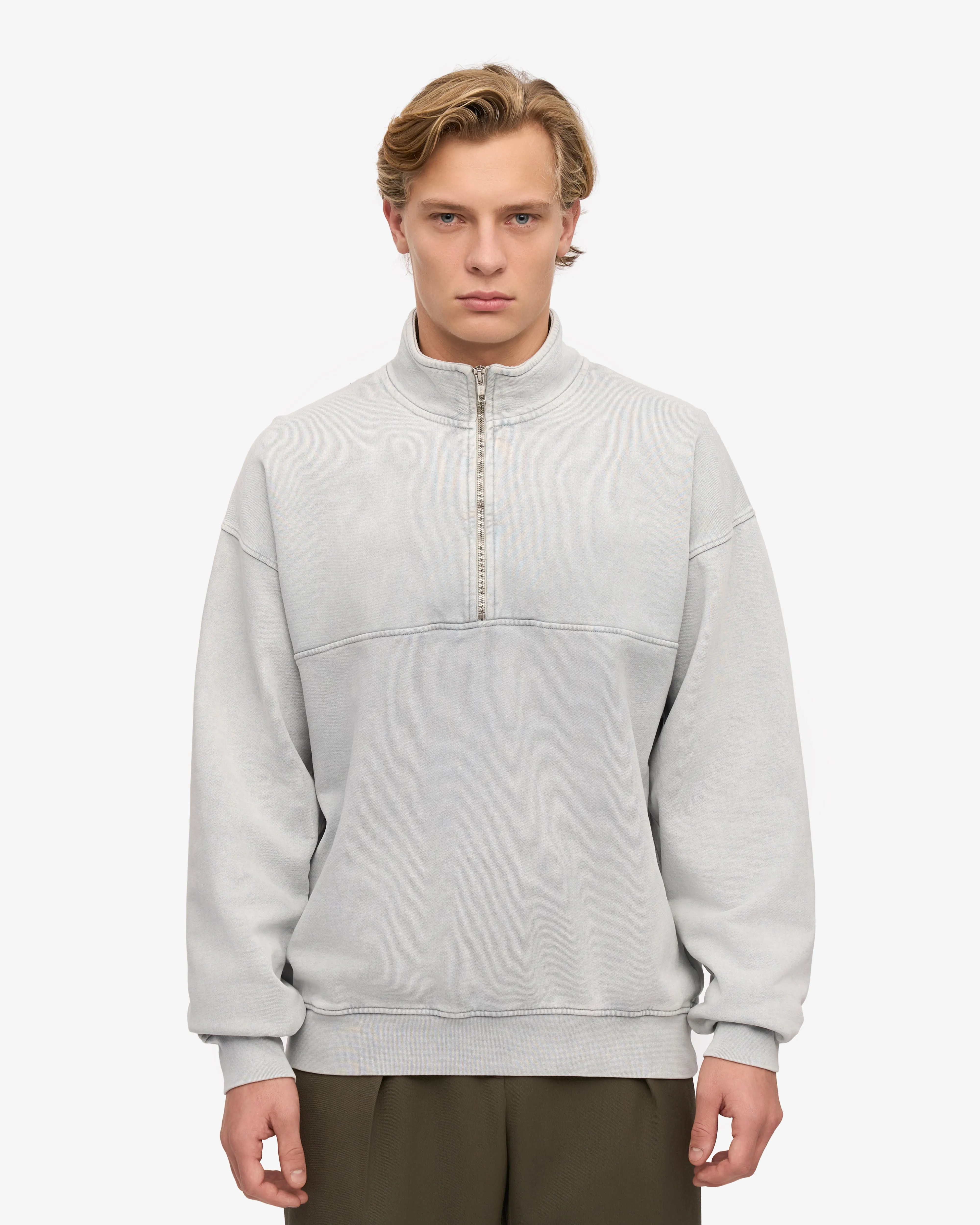 Organic Quarter Zip - Faded Grey sold by Colorful Standard product image thumbnail 2