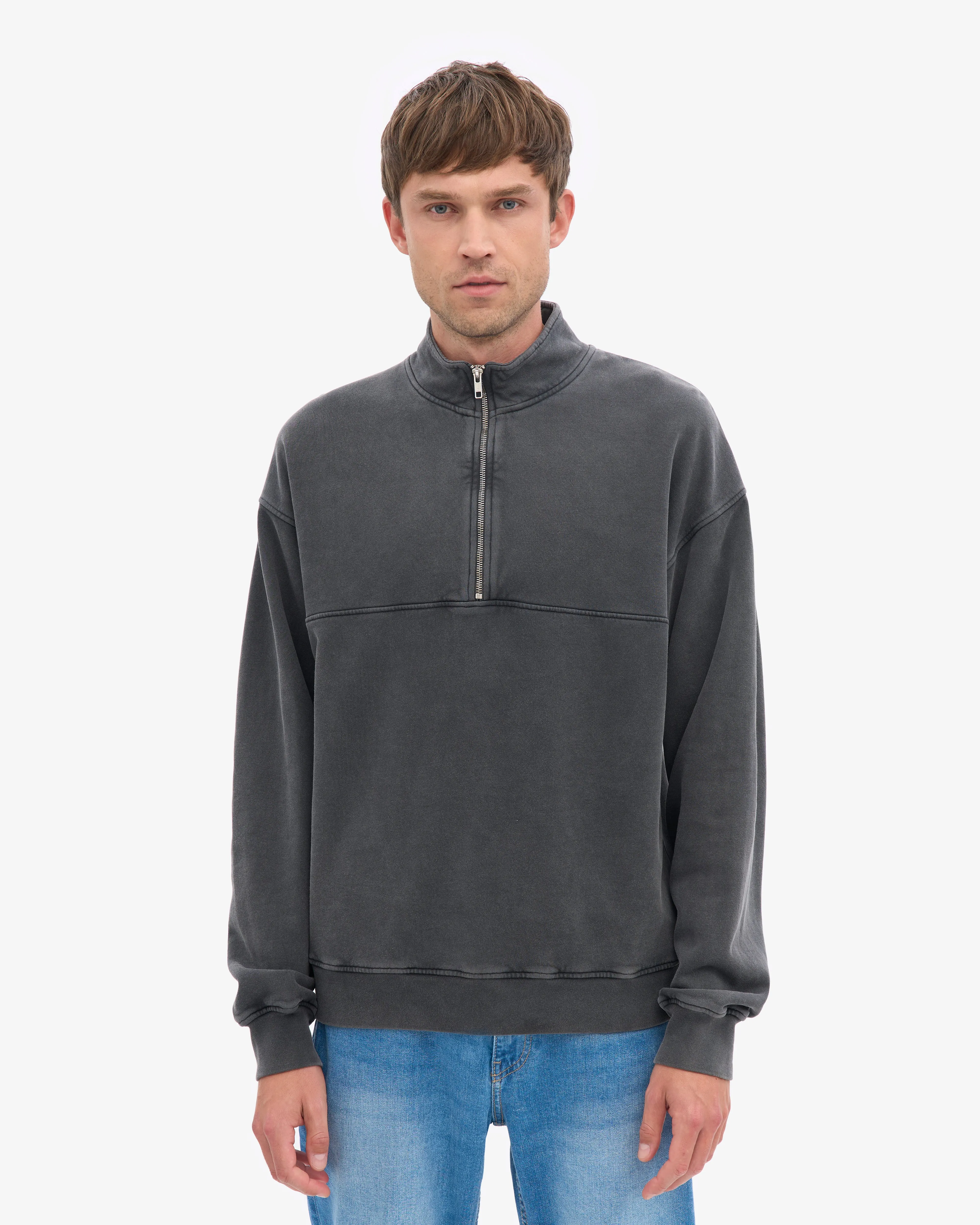 Organic Quarter Zip - Faded Black sold by Colorful Standard product image thumbnail 2