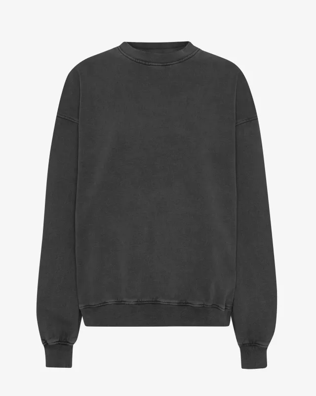 Organic Oversized Crew - Faded Black sold by Colorful Standard