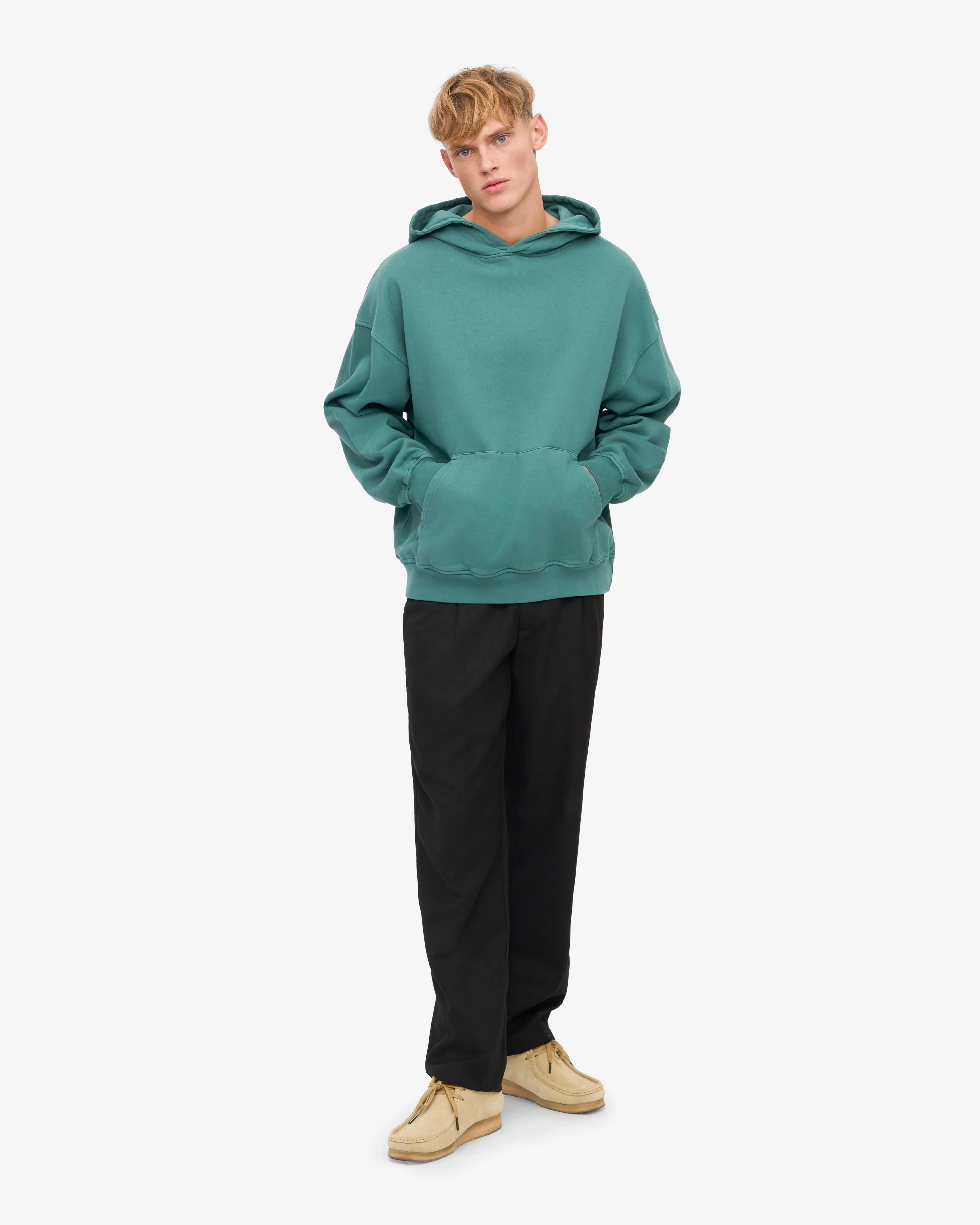 Organic Oversized Hood - Pine Green sold by Colorful Standard product image thumbnail 5