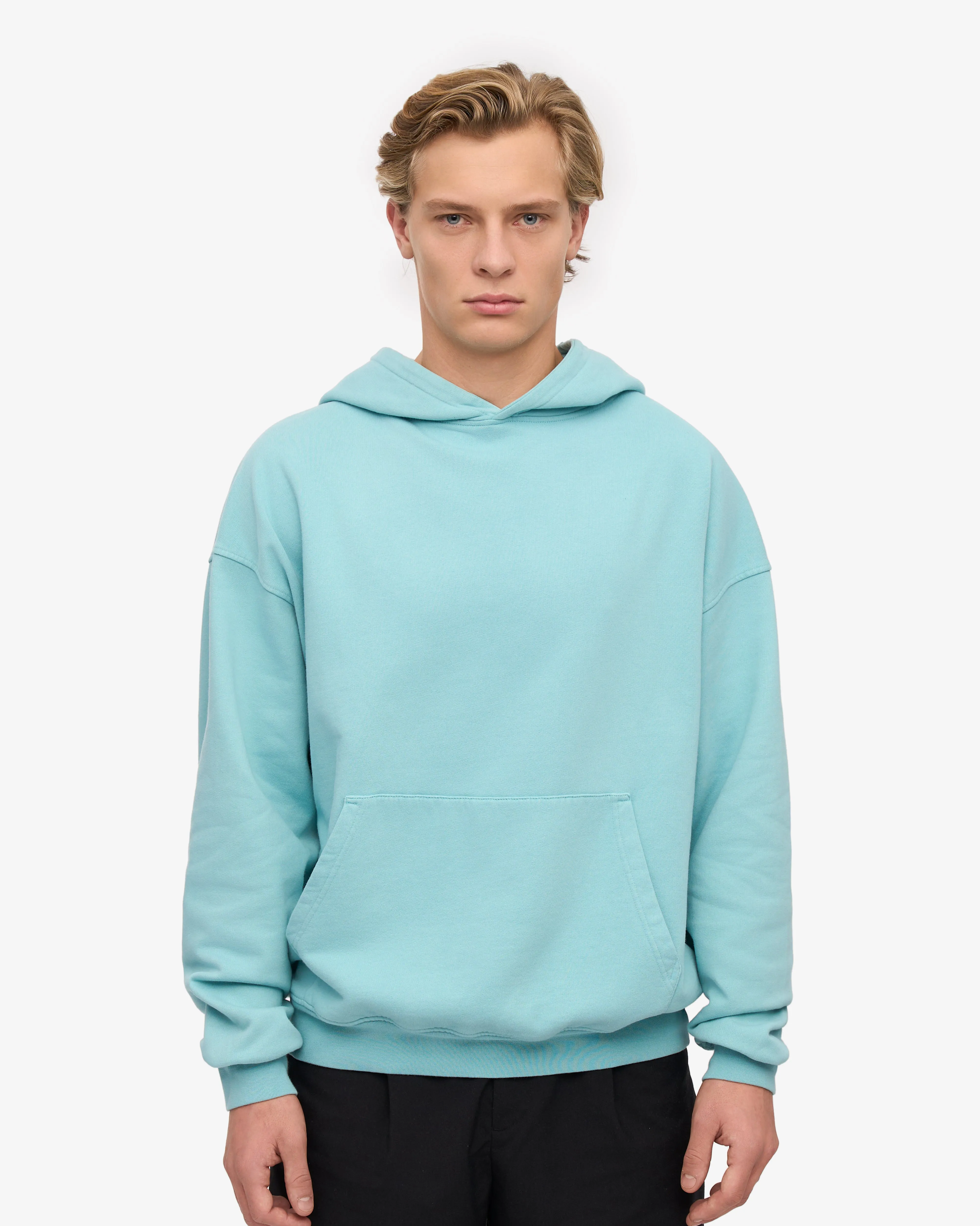 Organic Oversized Hood - Teal Blue sold by Colorful Standard product image thumbnail 2