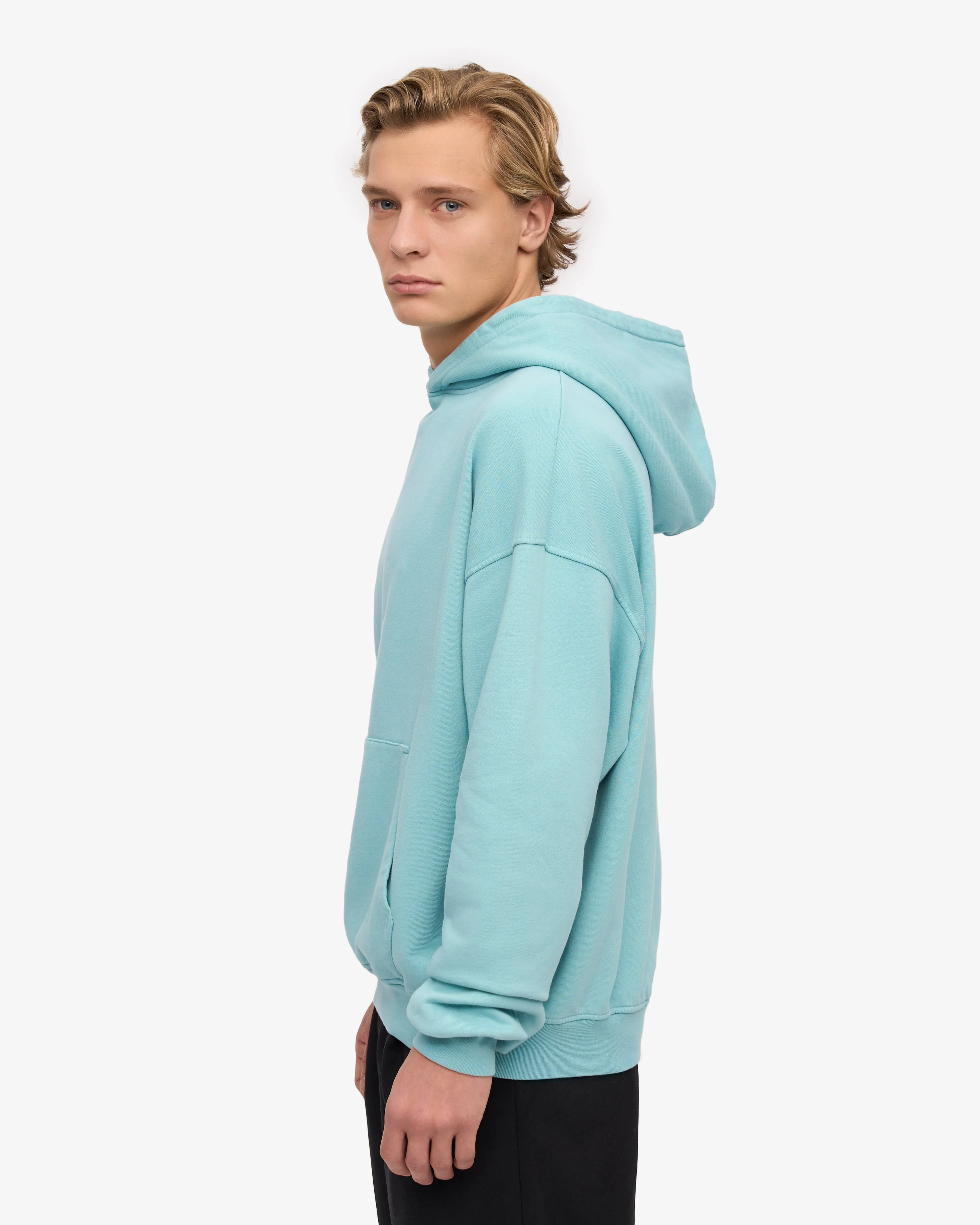 Organic Oversized Hood - Teal Blue sold by Colorful Standard product image thumbnail 3