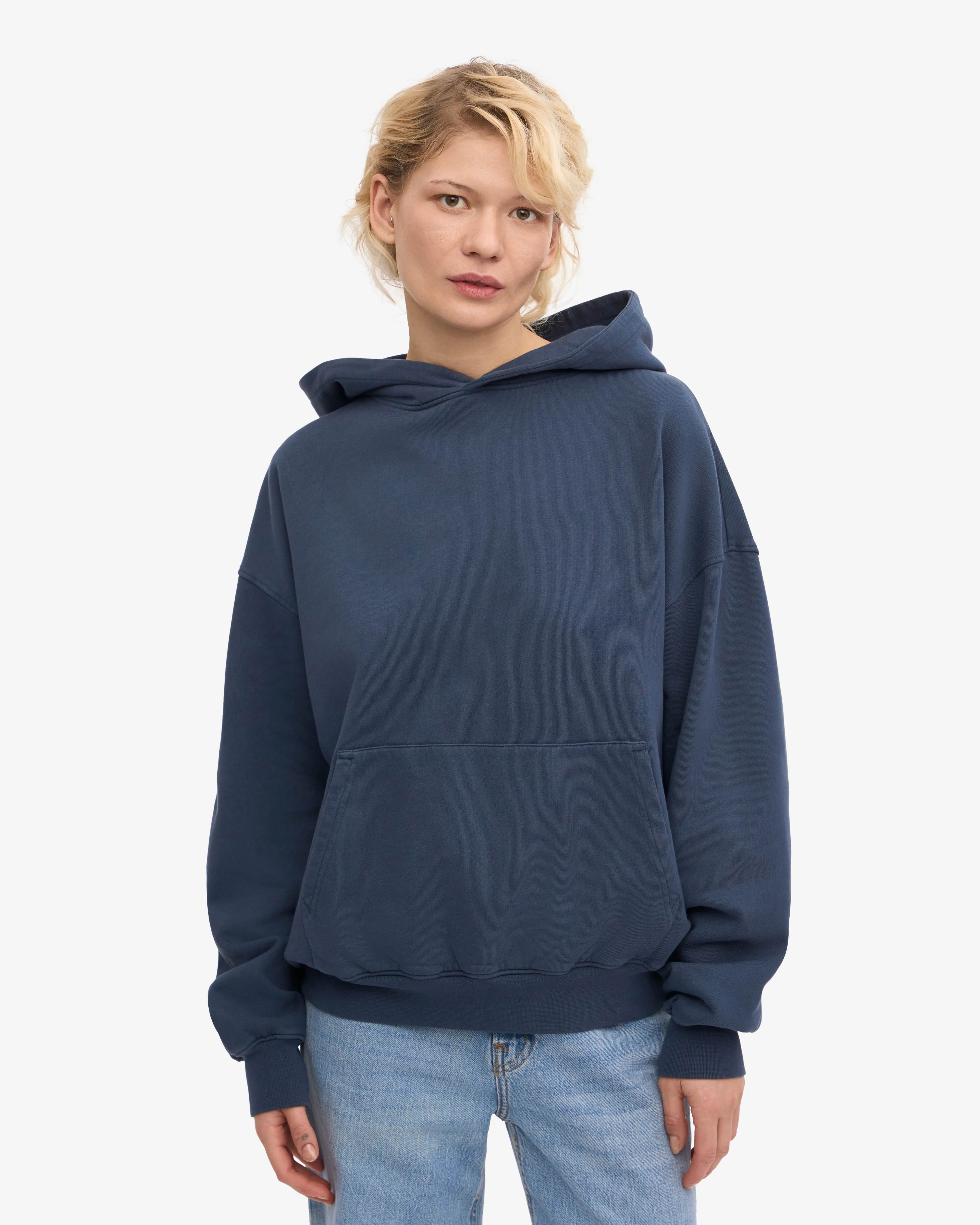 Organic Oversized Hood - Petrol Blue sold by Colorful Standard product image thumbnail 2