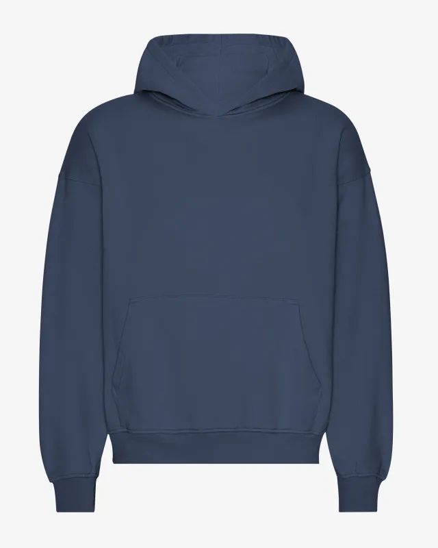 Organic Oversized Hood - Petrol Blue sold by Colorful Standard