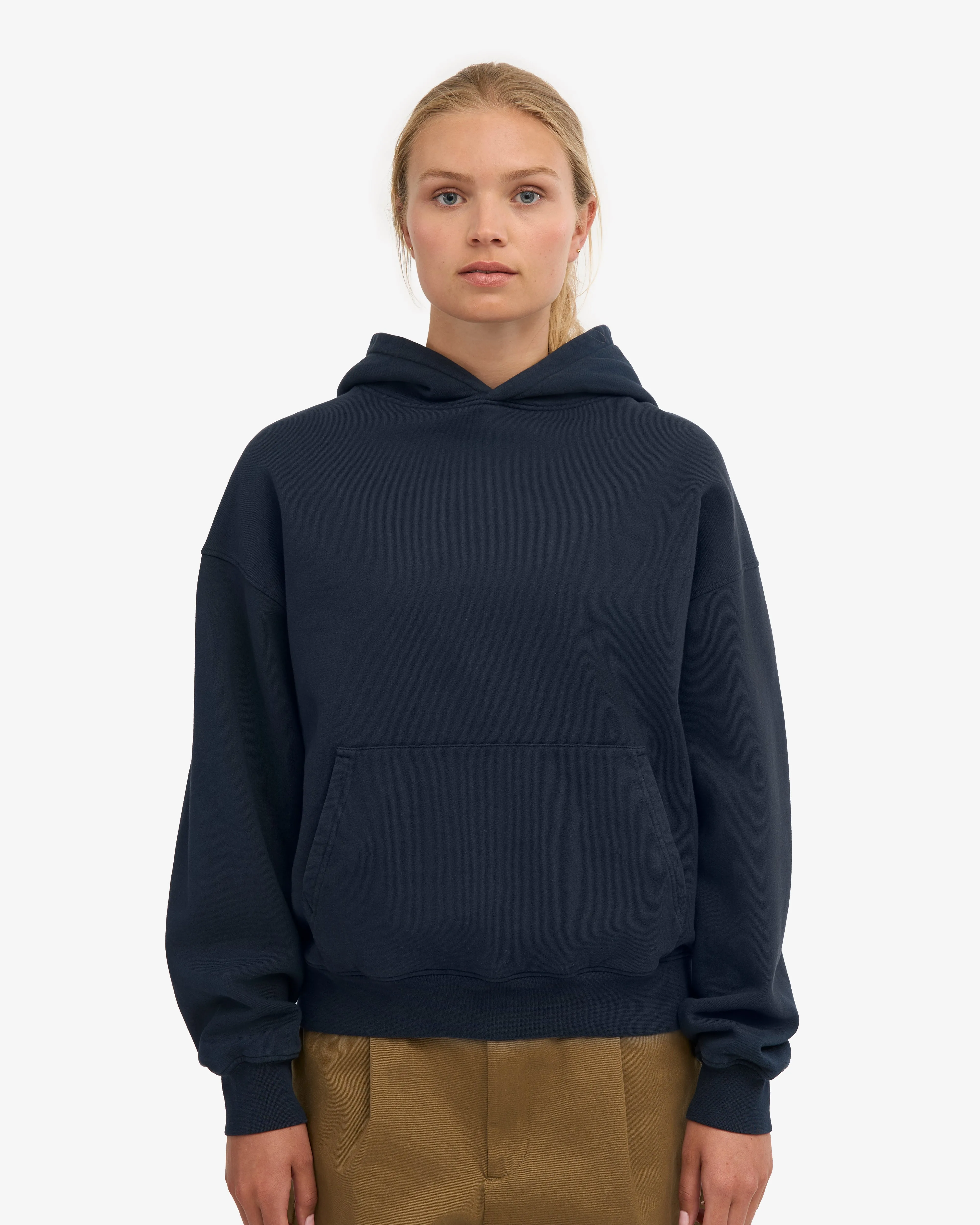 Organic Oversized Hood - Navy Blue sold by Colorful Standard product image thumbnail 2