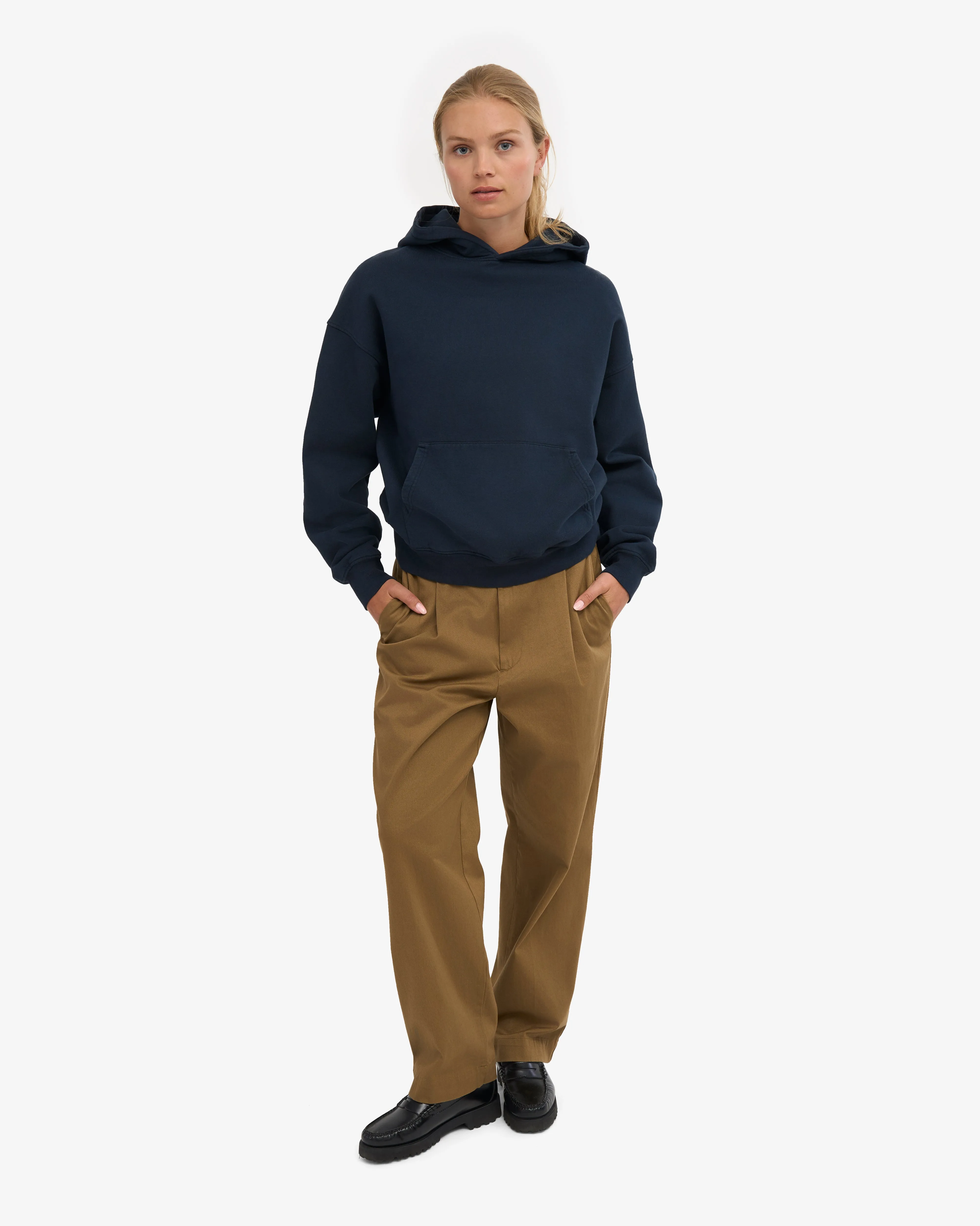 Organic Oversized Hood - Navy Blue sold by Colorful Standard product image thumbnail 5