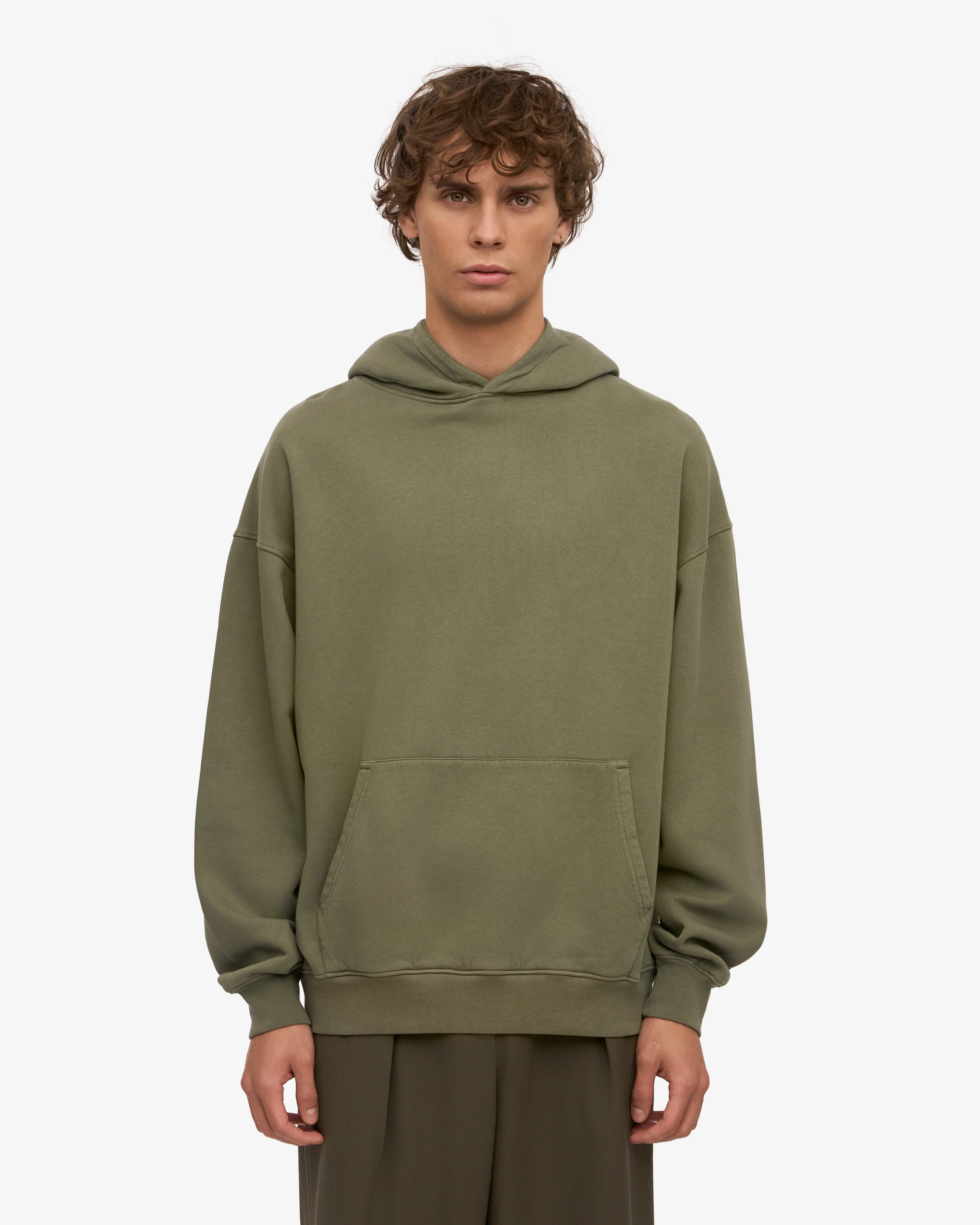 Organic Oversized Hood - Dusty Olive sold by Colorful Standard product image thumbnail 2