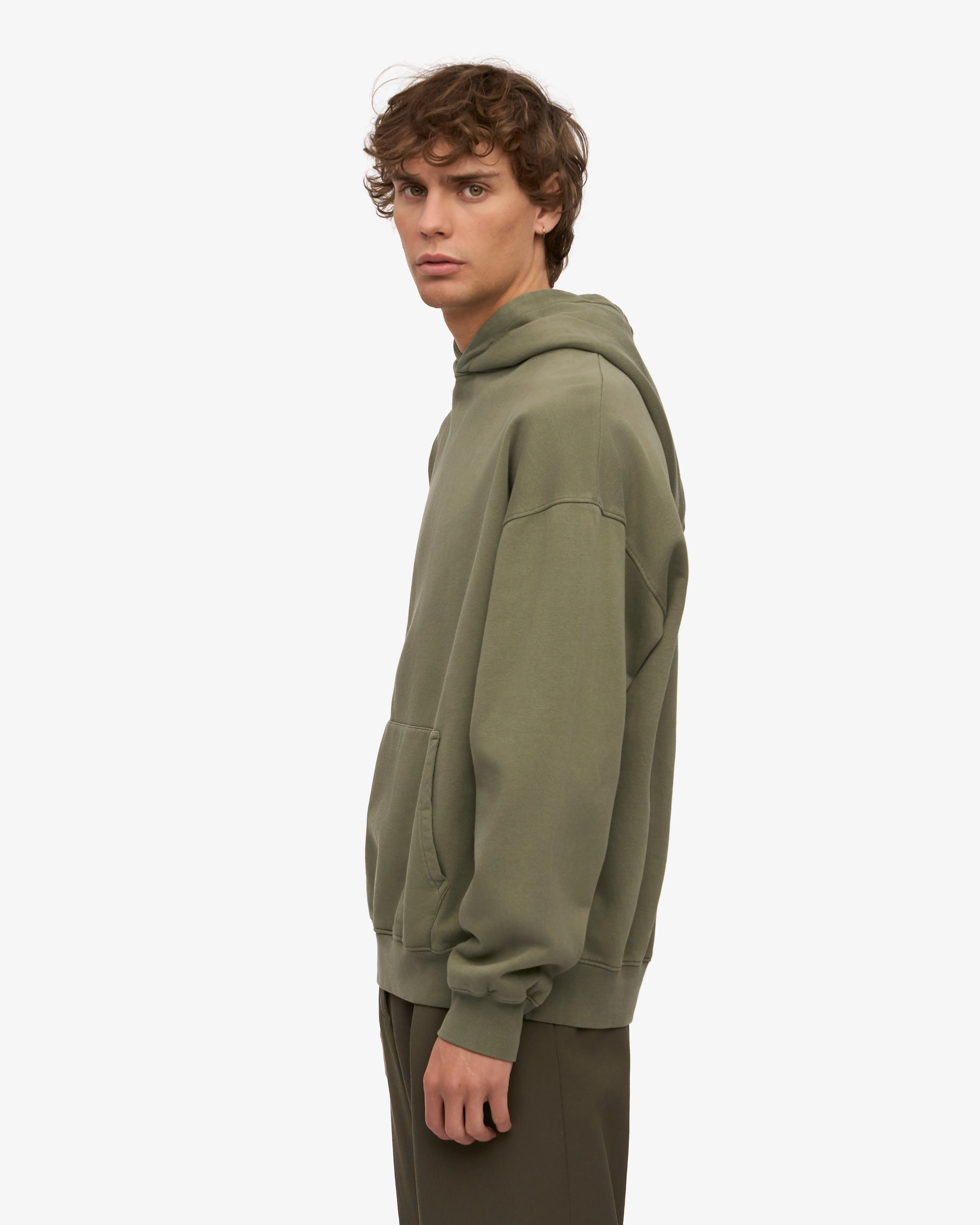 Organic Oversized Hood - Dusty Olive sold by Colorful Standard product image thumbnail 3