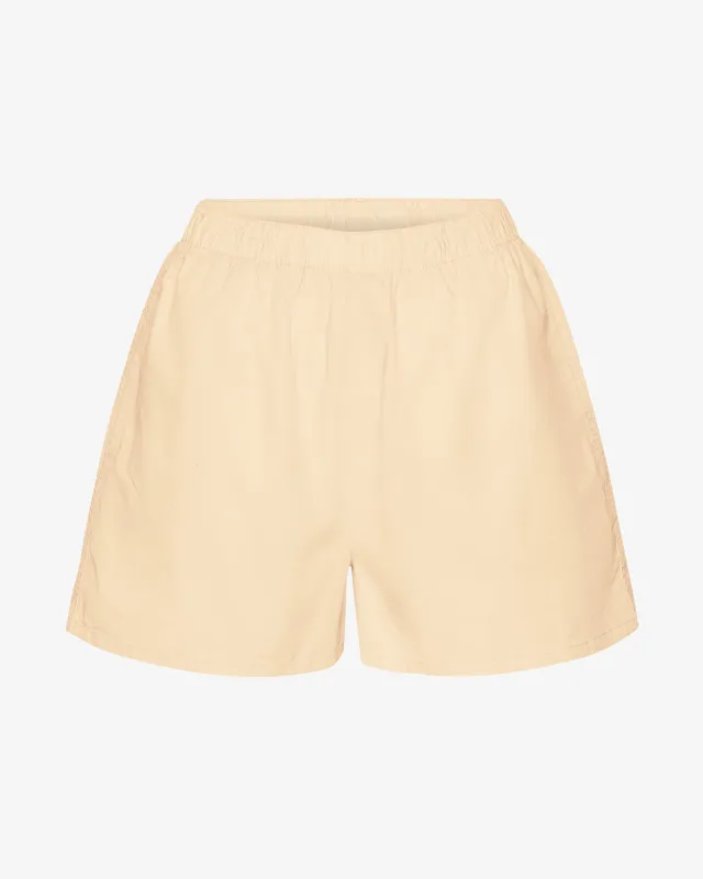 Women Organic Twill Shorts - Soft Yellow sold by Colorful Standard
