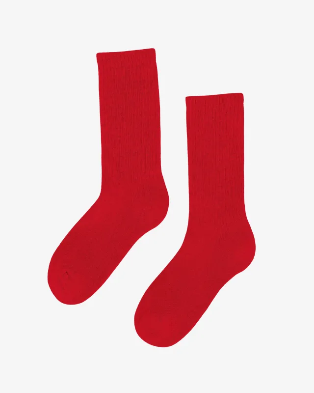 Organic Active Sock - Scarlet Red sold by Colorful Standard
