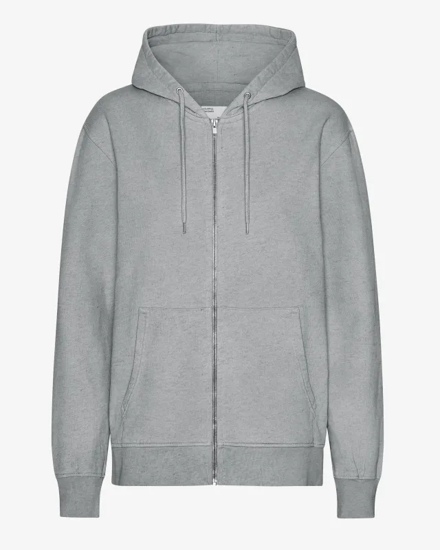 Classic Organic Zip Hood - Heather Grey sold by Colorful Standard