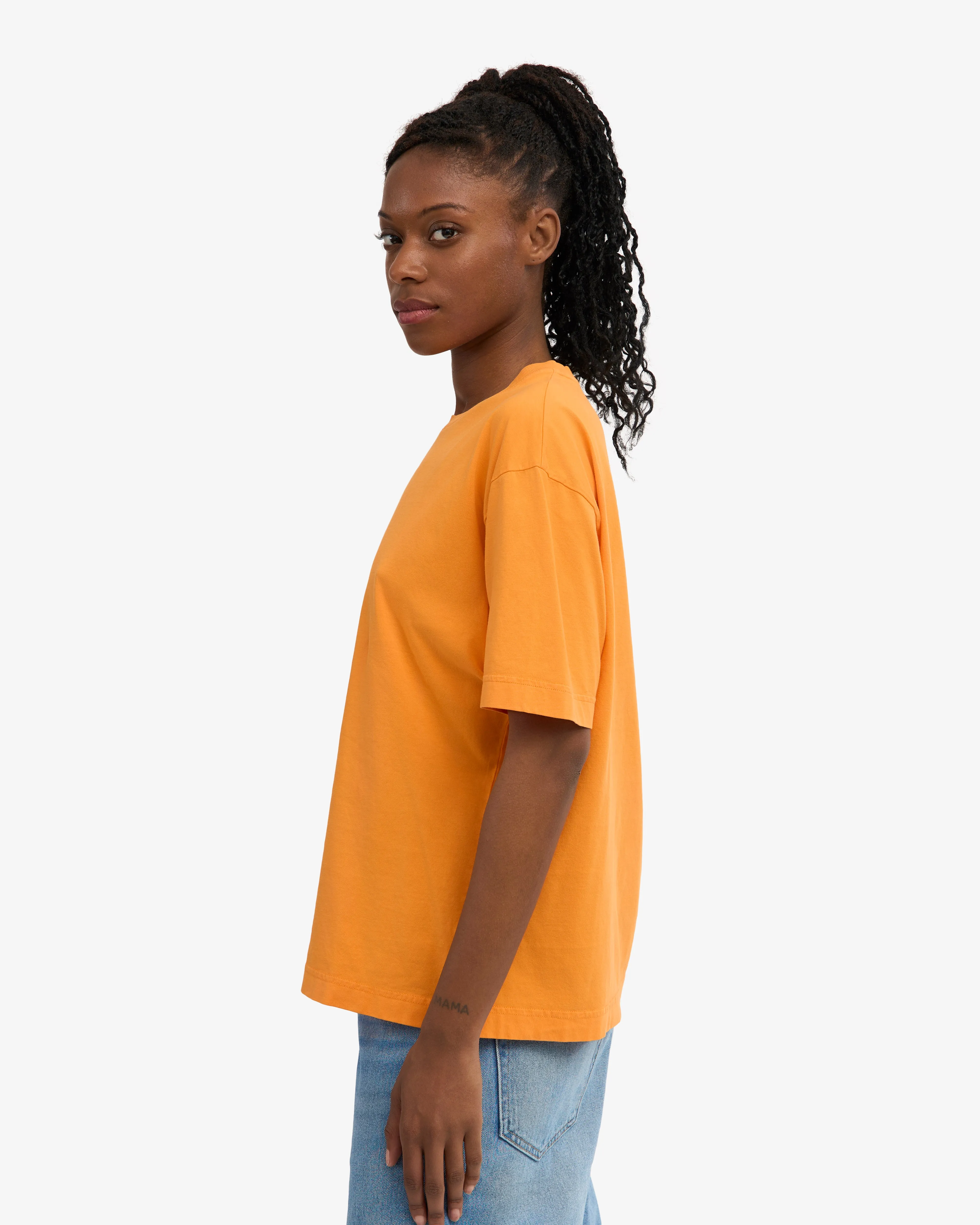 Oversized Organic T-Shirt - Sunny Orange sold by Colorful Standard product image thumbnail 3