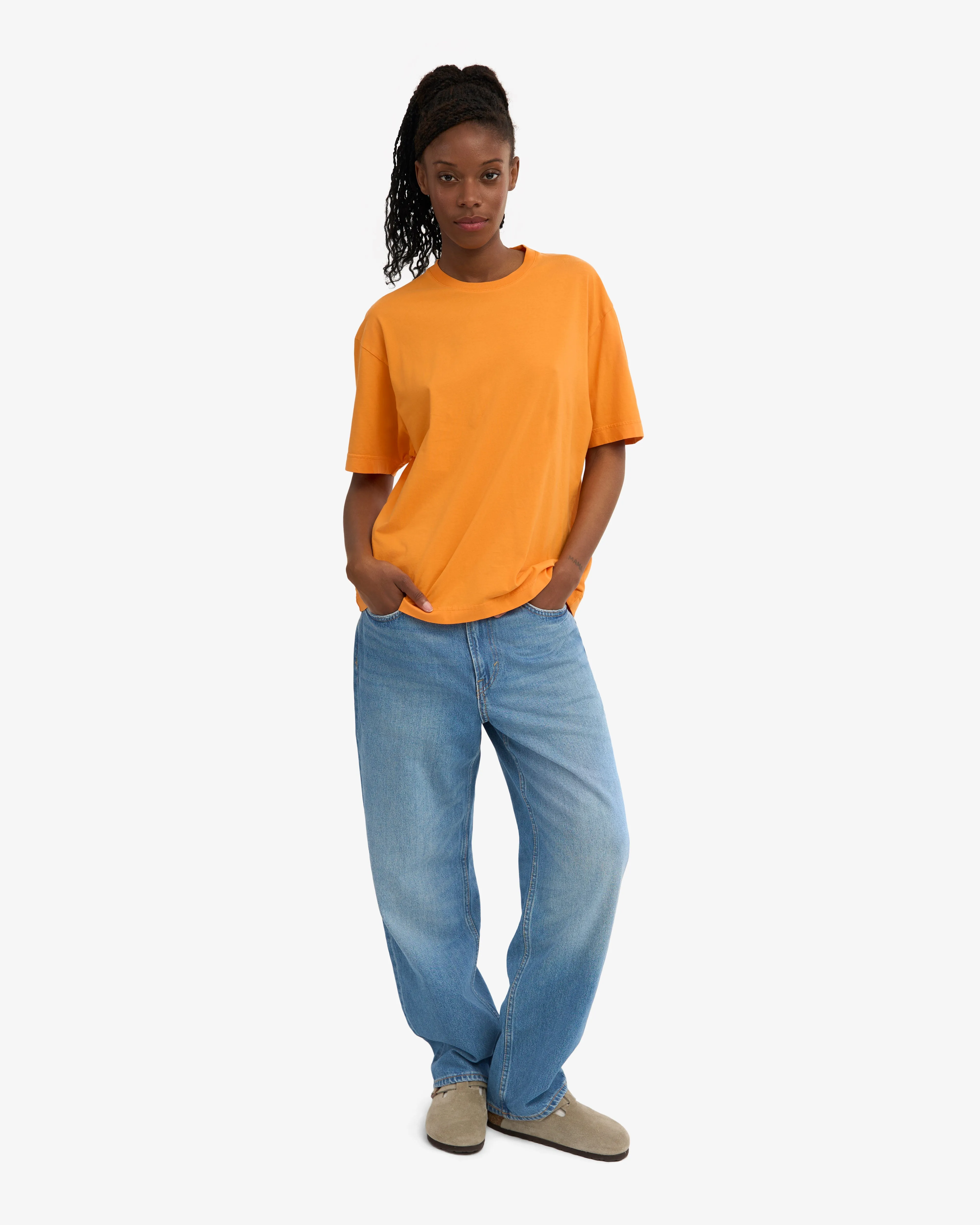 Oversized Organic T-Shirt - Sunny Orange sold by Colorful Standard product image thumbnail 5