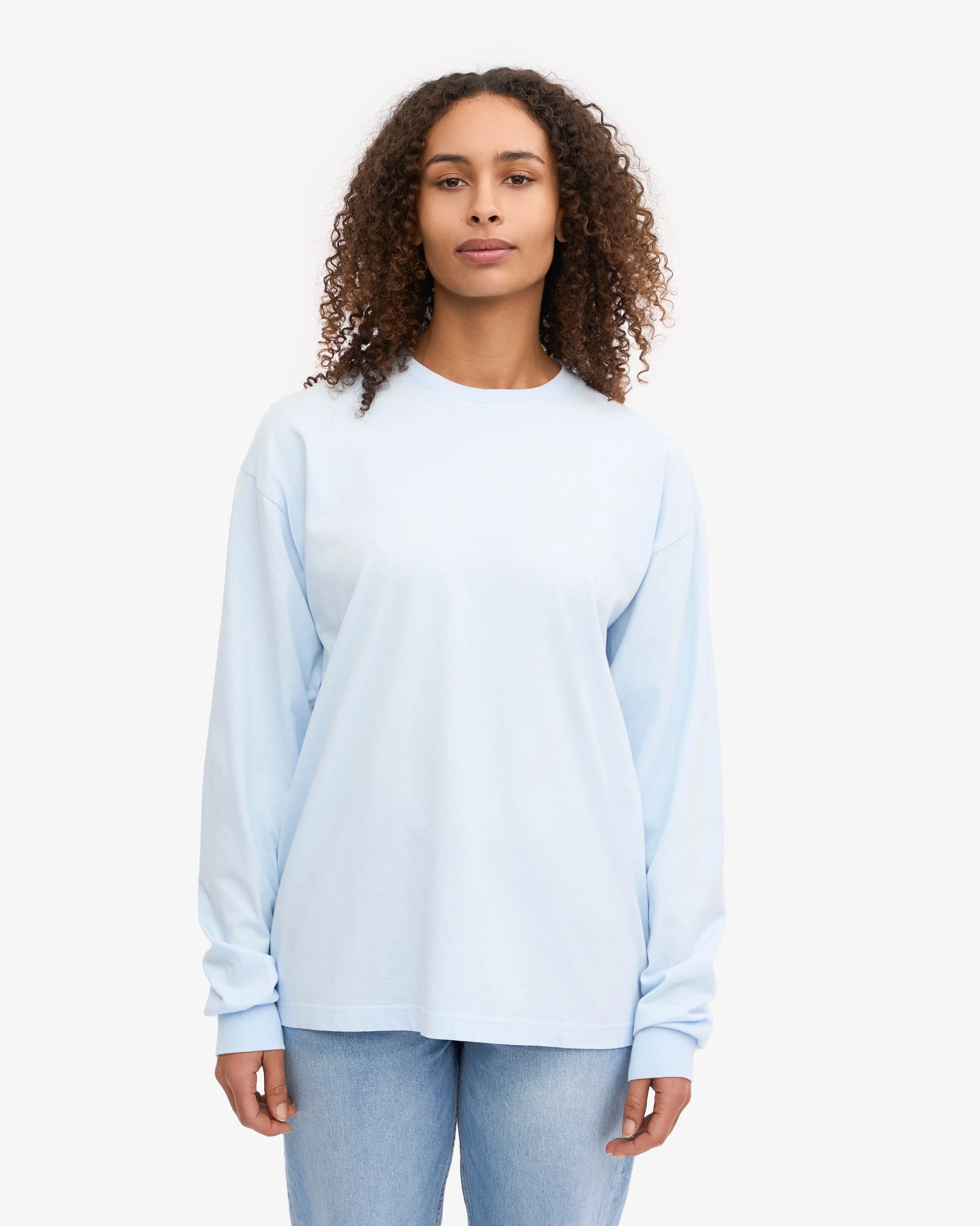 Oversized Organic LS T-Shirt - Polar Blue sold by Colorful Standard product image thumbnail 2
