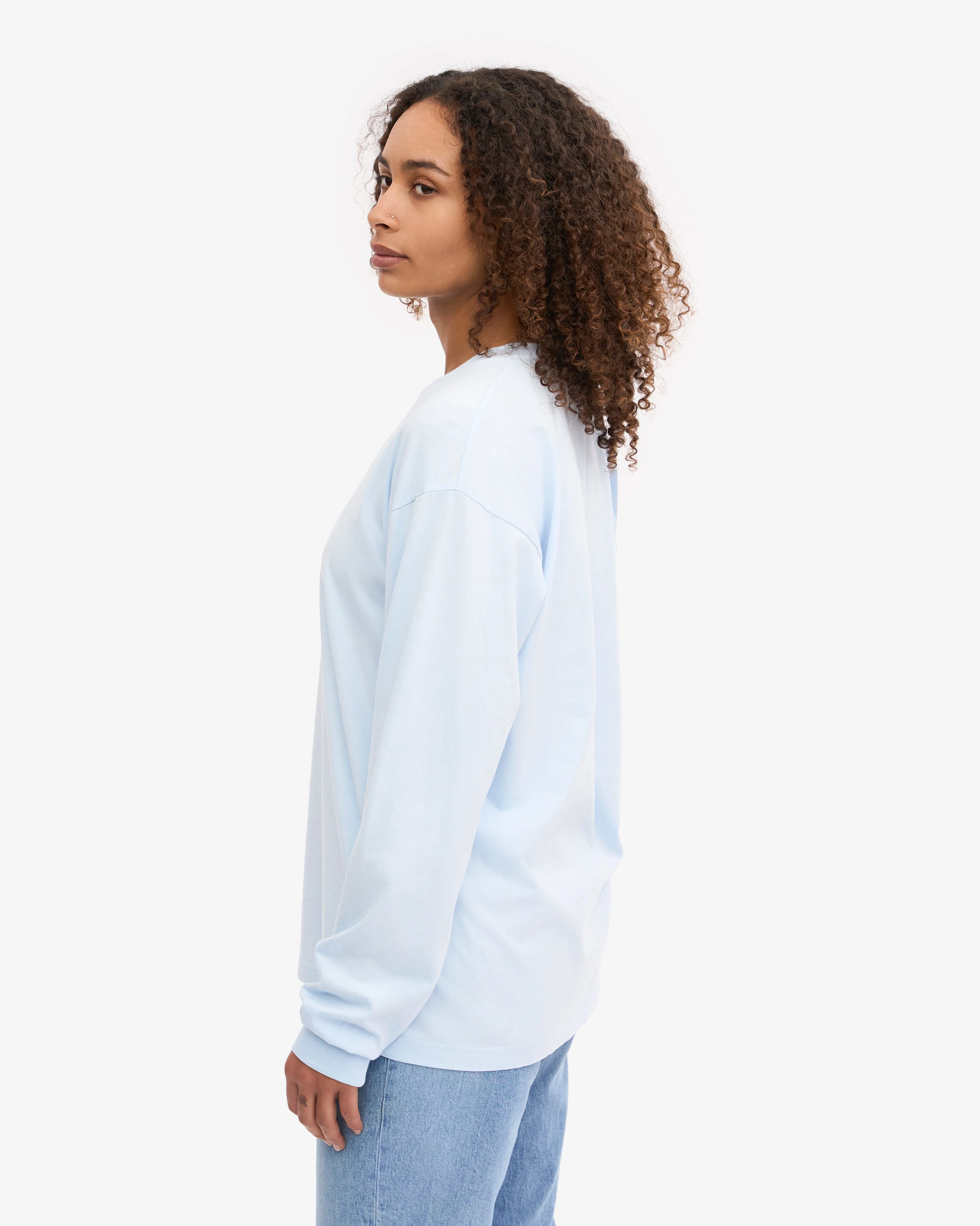 Oversized Organic LS T-Shirt - Polar Blue sold by Colorful Standard product image thumbnail 3