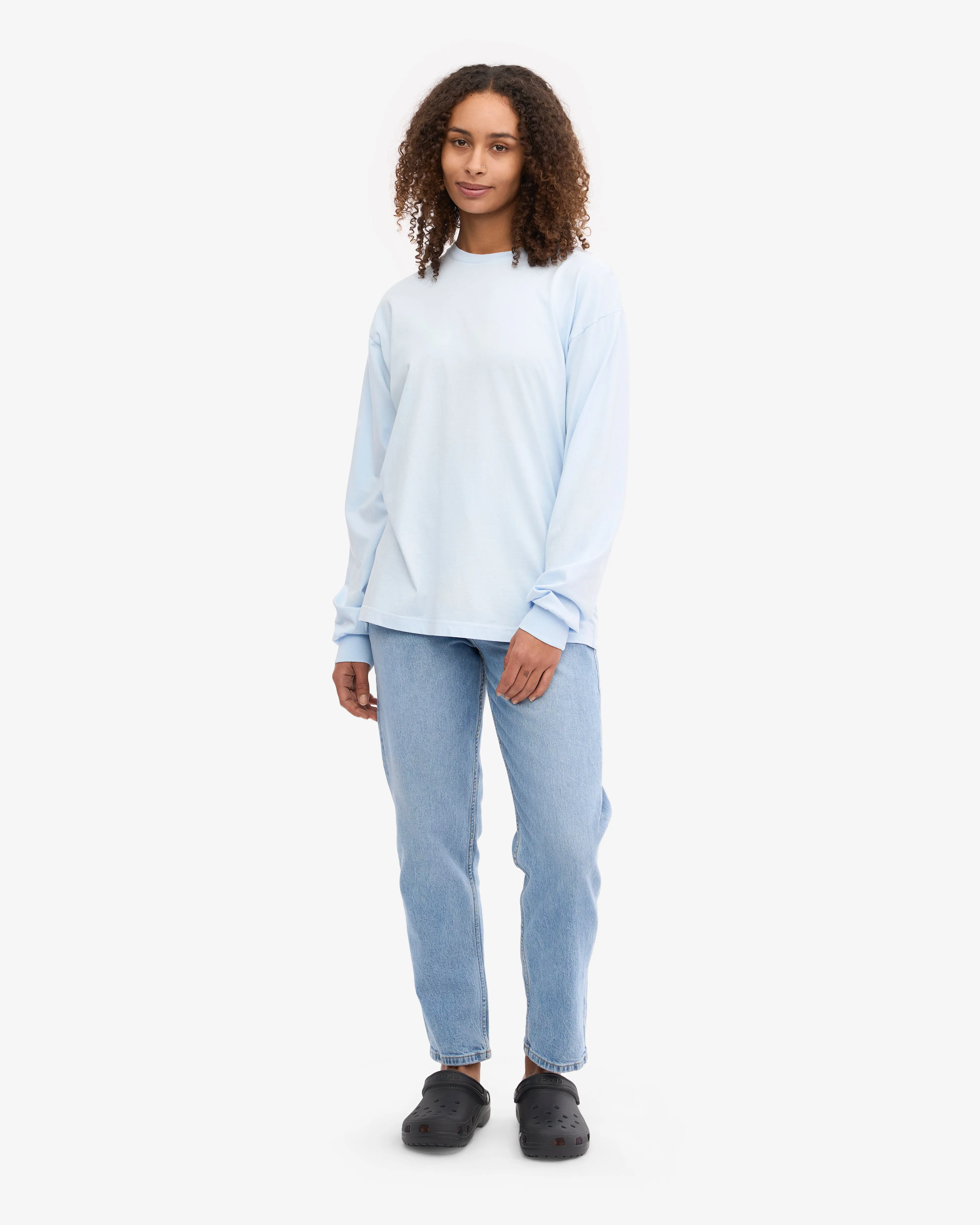 Oversized Organic LS T-Shirt - Polar Blue sold by Colorful Standard product image thumbnail 5