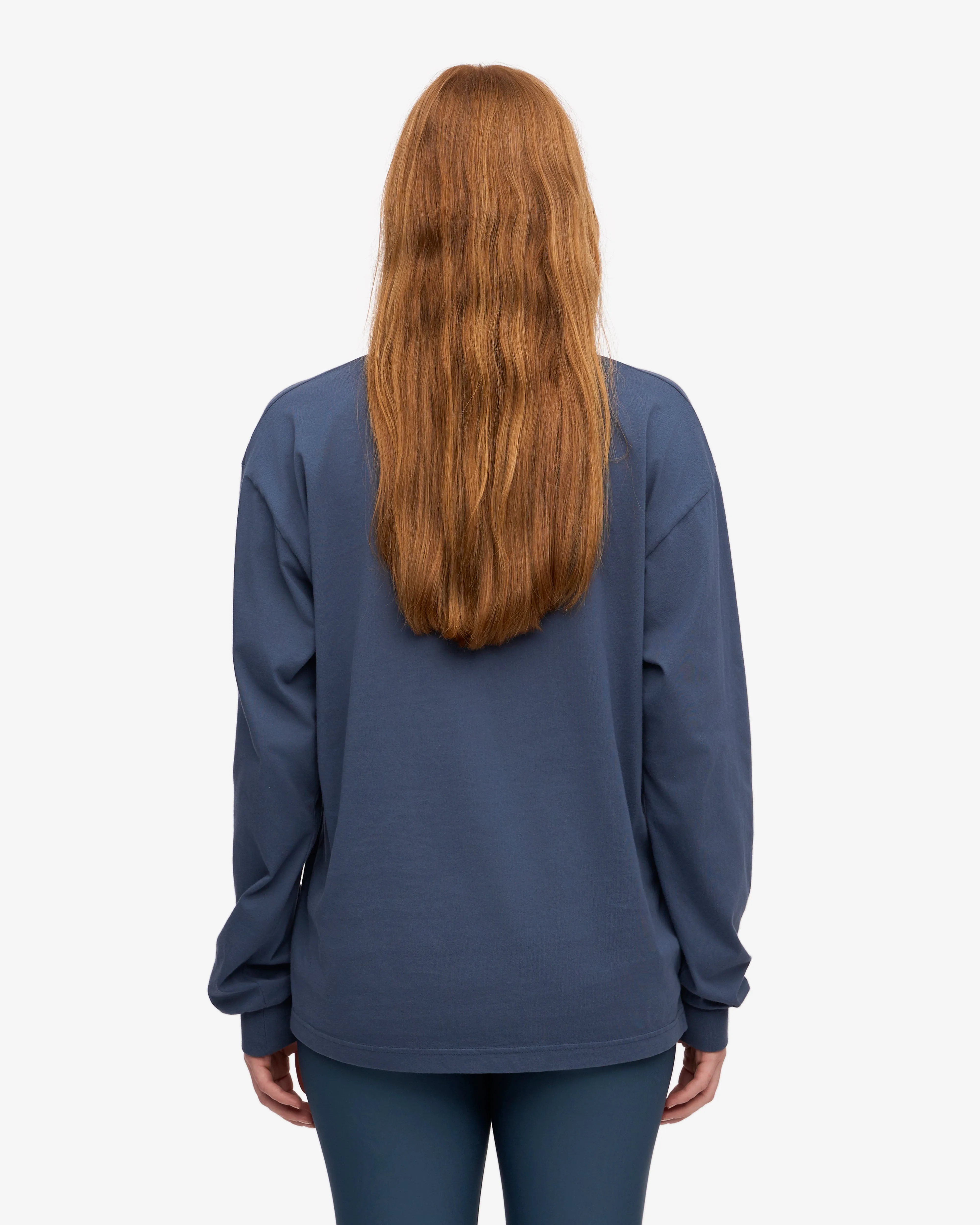 Oversized Organic LS T-Shirt - Petrol Blue sold by Colorful Standard product image thumbnail 4