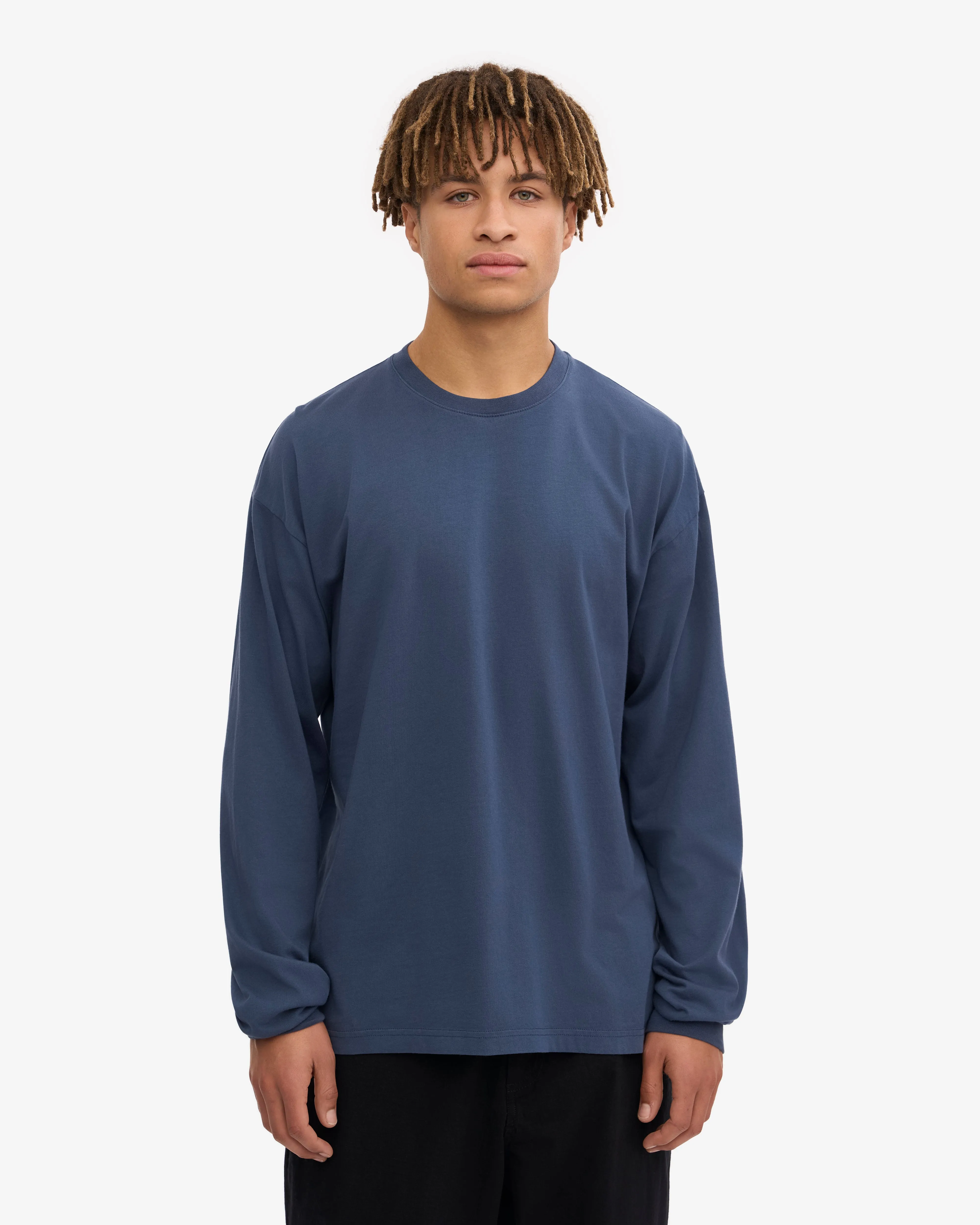 Oversized Organic LS T-Shirt - Petrol Blue sold by Colorful Standard product image thumbnail 2