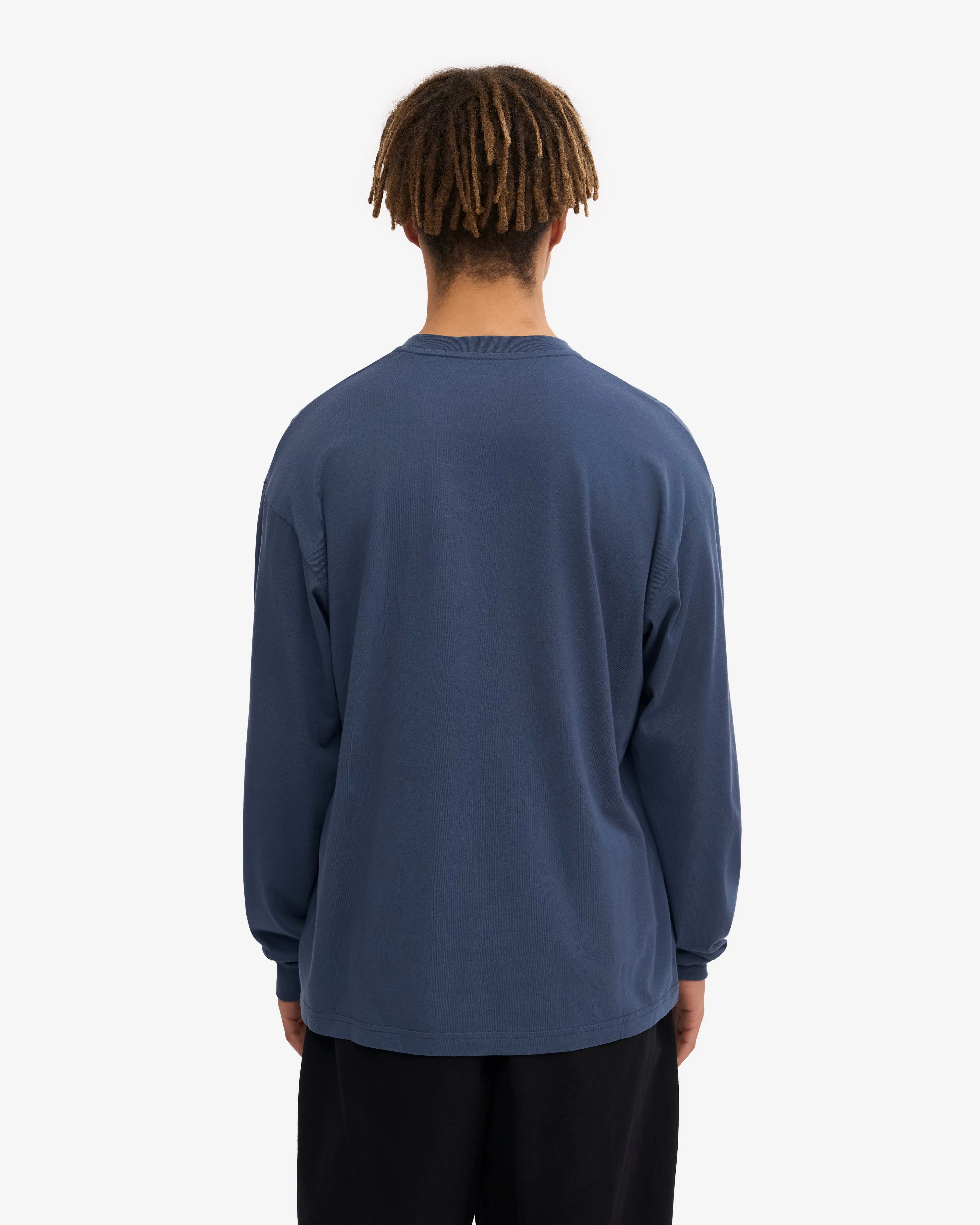 Oversized Organic LS T-Shirt - Petrol Blue sold by Colorful Standard product image thumbnail 4