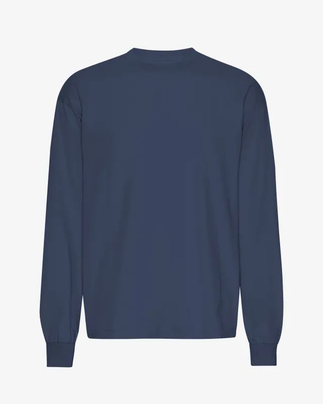 Oversized Organic LS T-Shirt - Petrol Blue sold by Colorful Standard