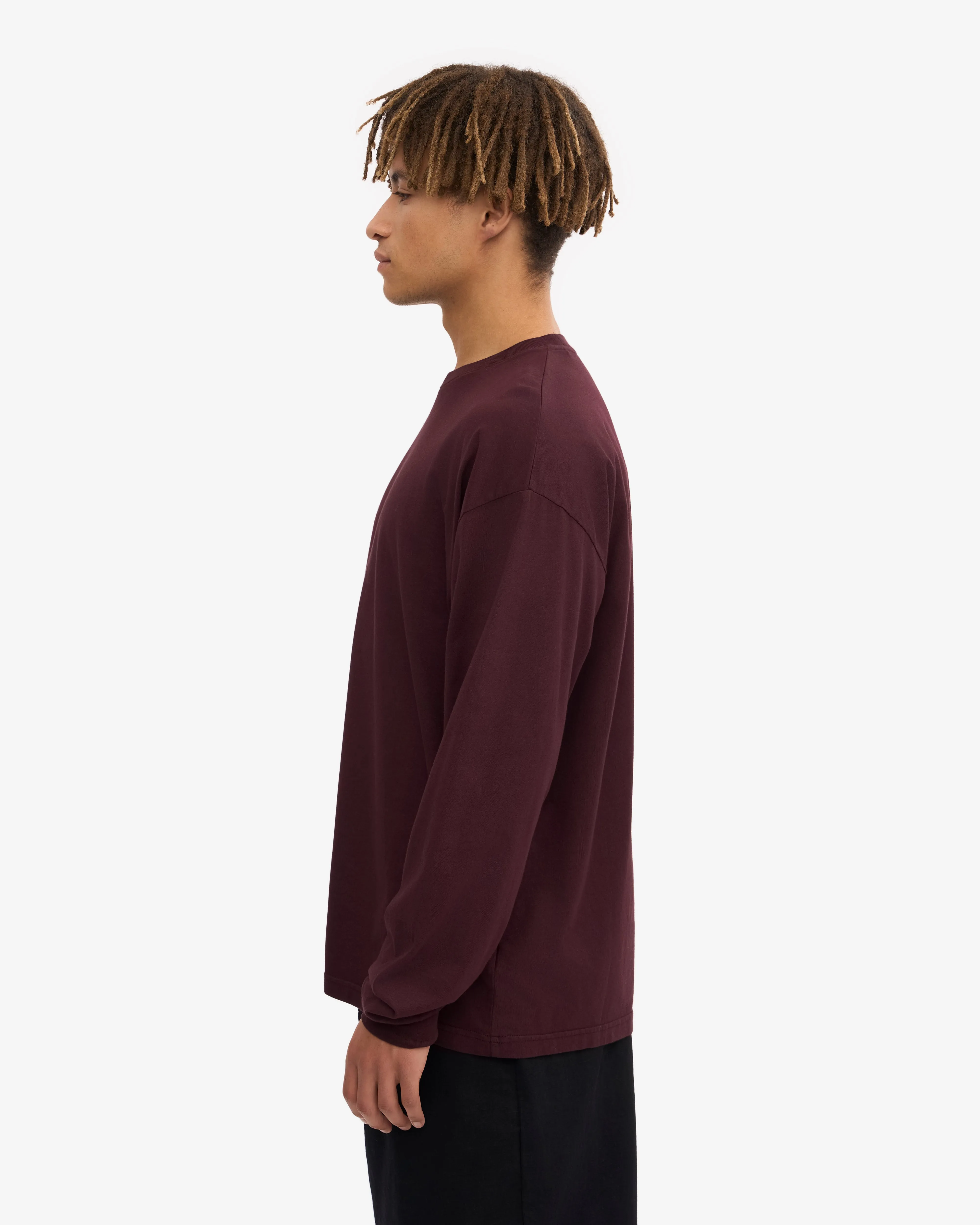 Oversized Organic LS T-Shirt - Oxblood Red sold by Colorful Standard product image thumbnail 3
