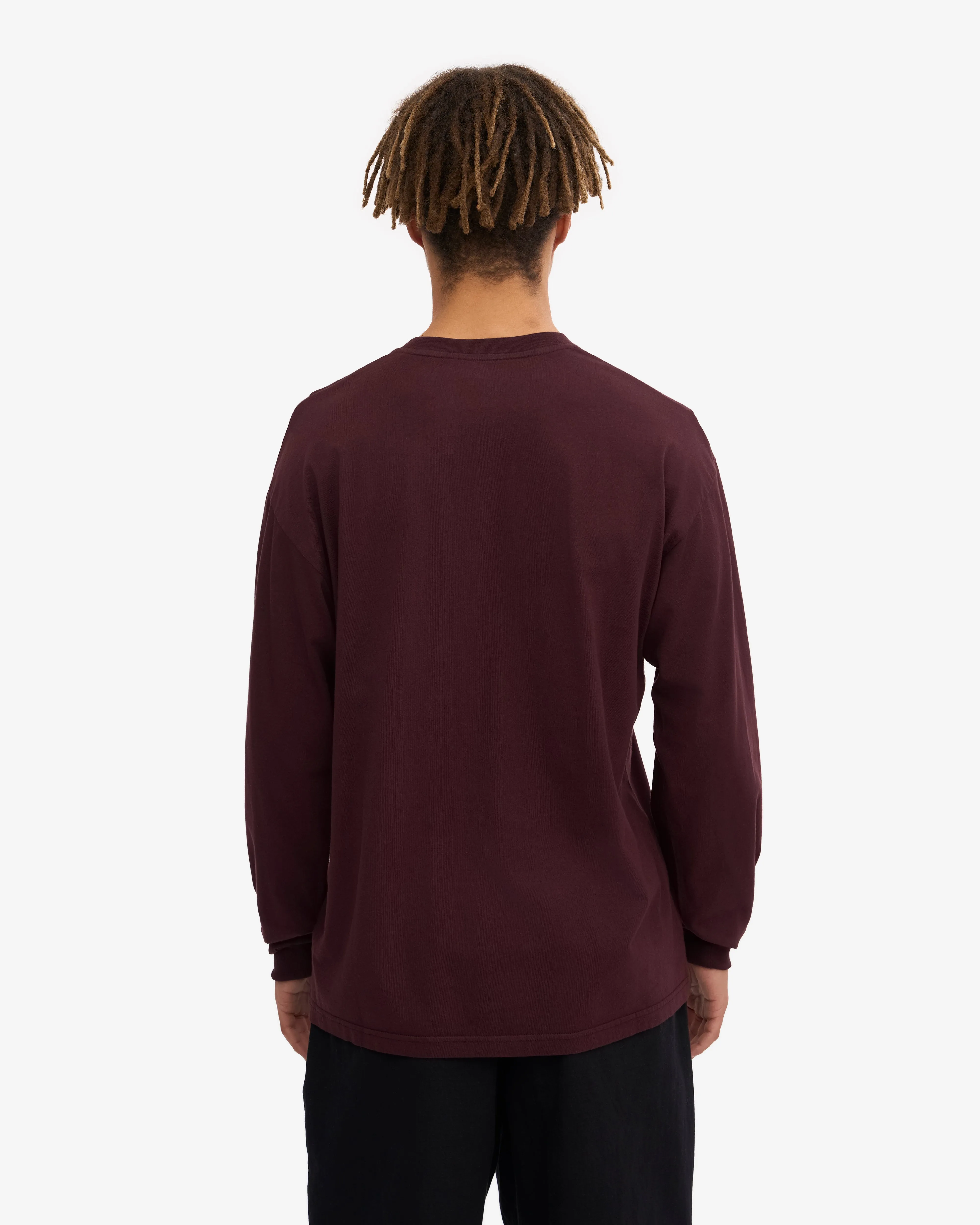 Oversized Organic LS T-Shirt - Oxblood Red sold by Colorful Standard product image thumbnail 4