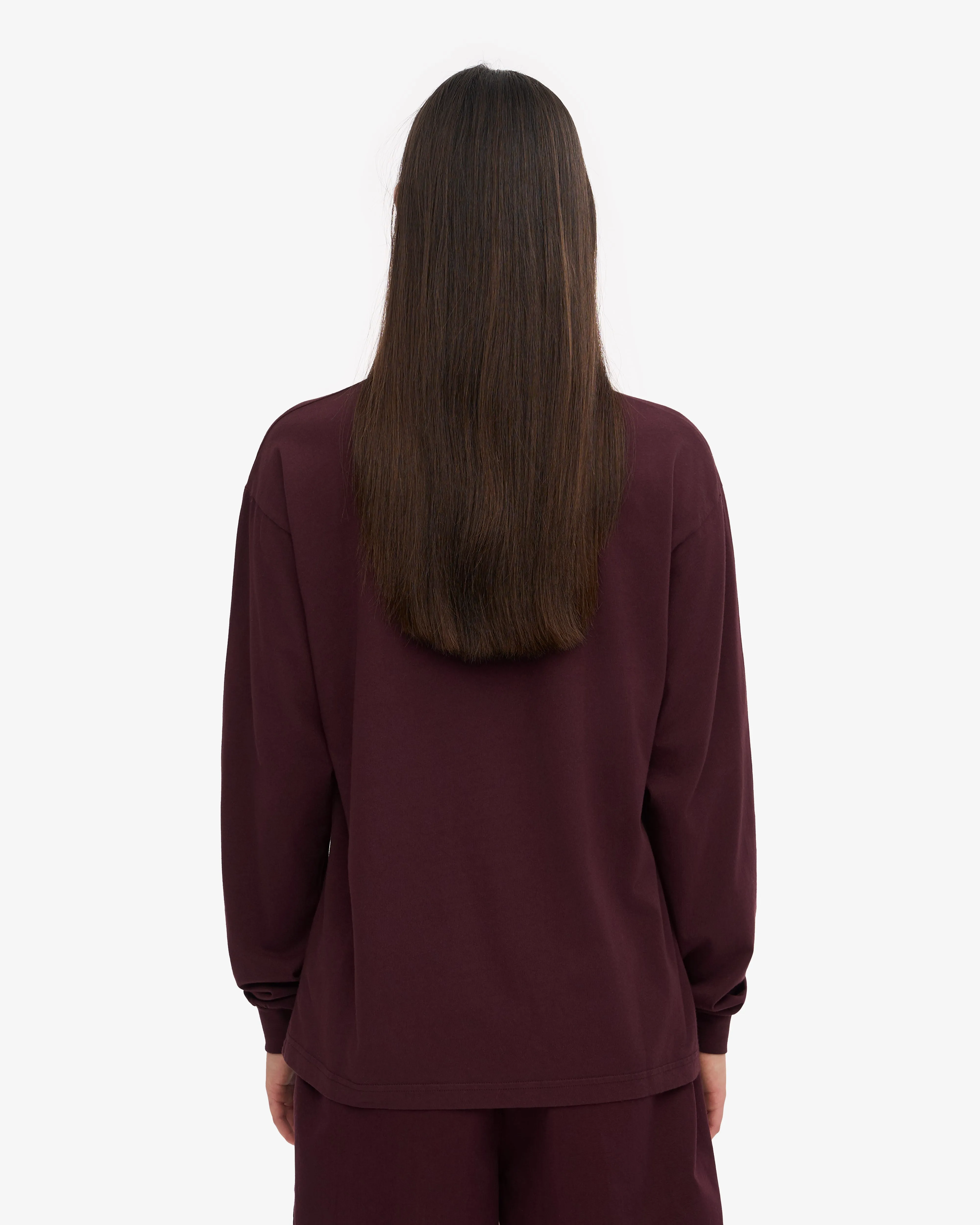 Oversized Organic LS T-Shirt - Oxblood Red sold by Colorful Standard product image thumbnail 4
