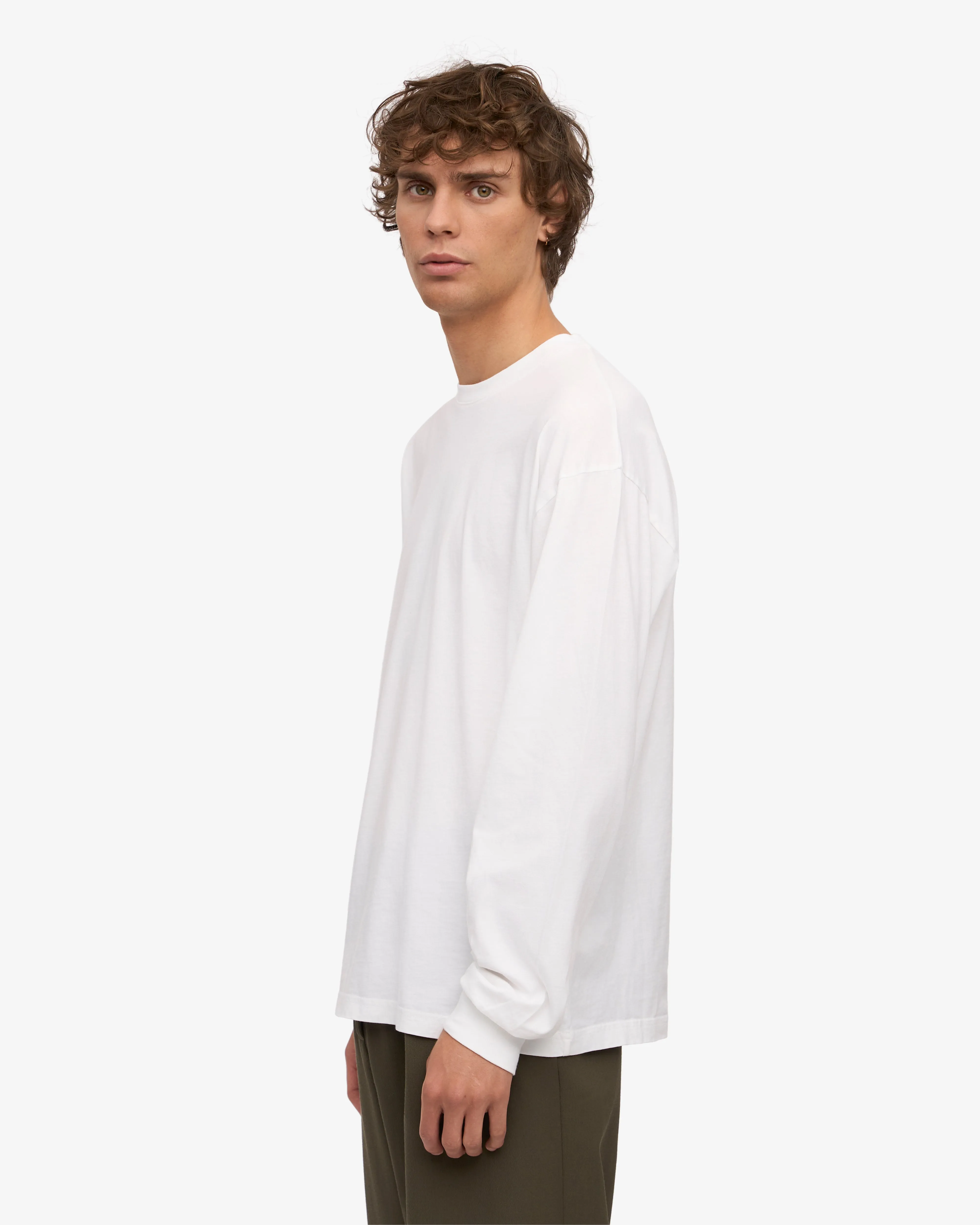 Oversized Organic LS T-Shirt - Optical White sold by Colorful Standard product image thumbnail 3