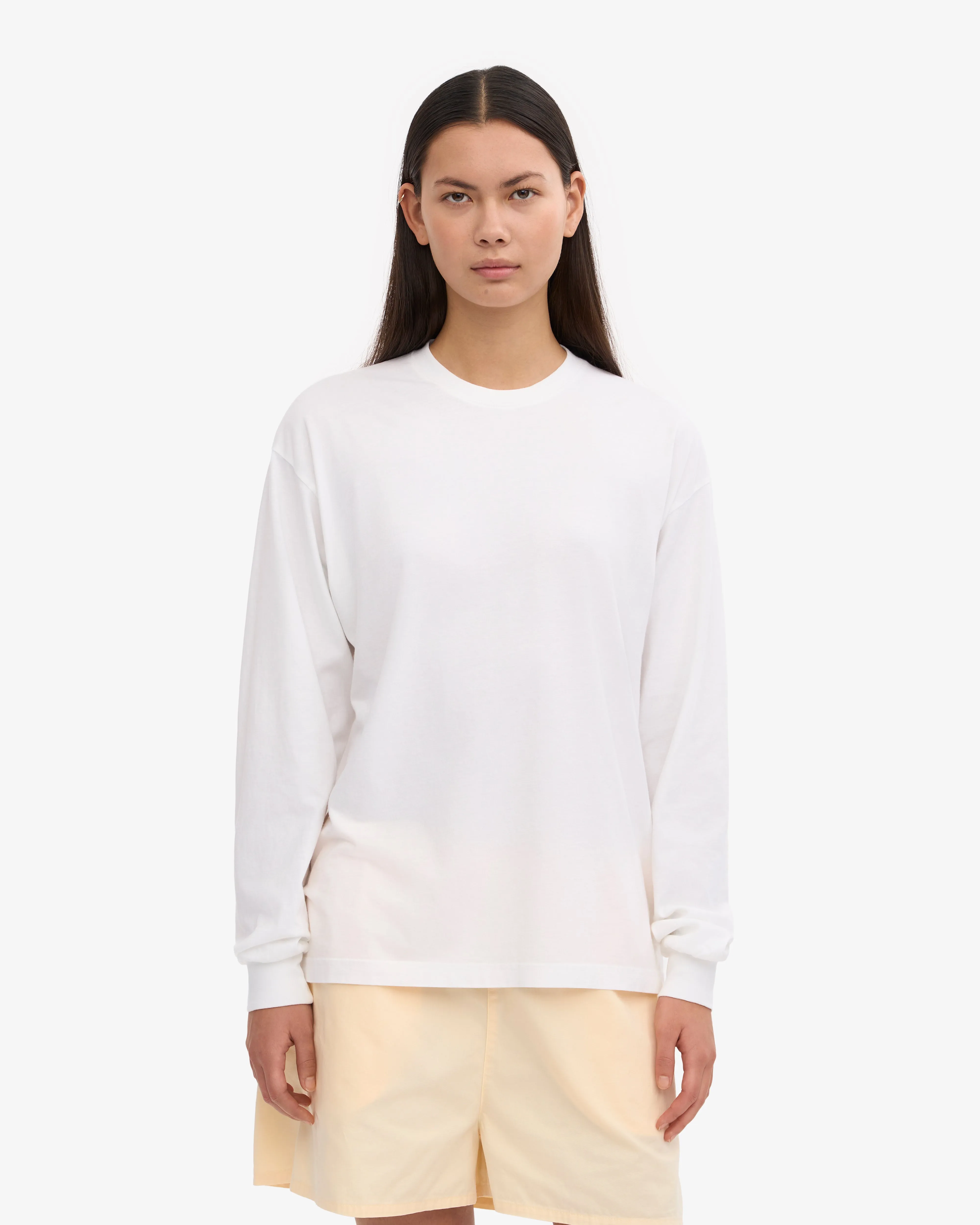 Oversized Organic LS T-Shirt - Optical White sold by Colorful Standard product image thumbnail 2