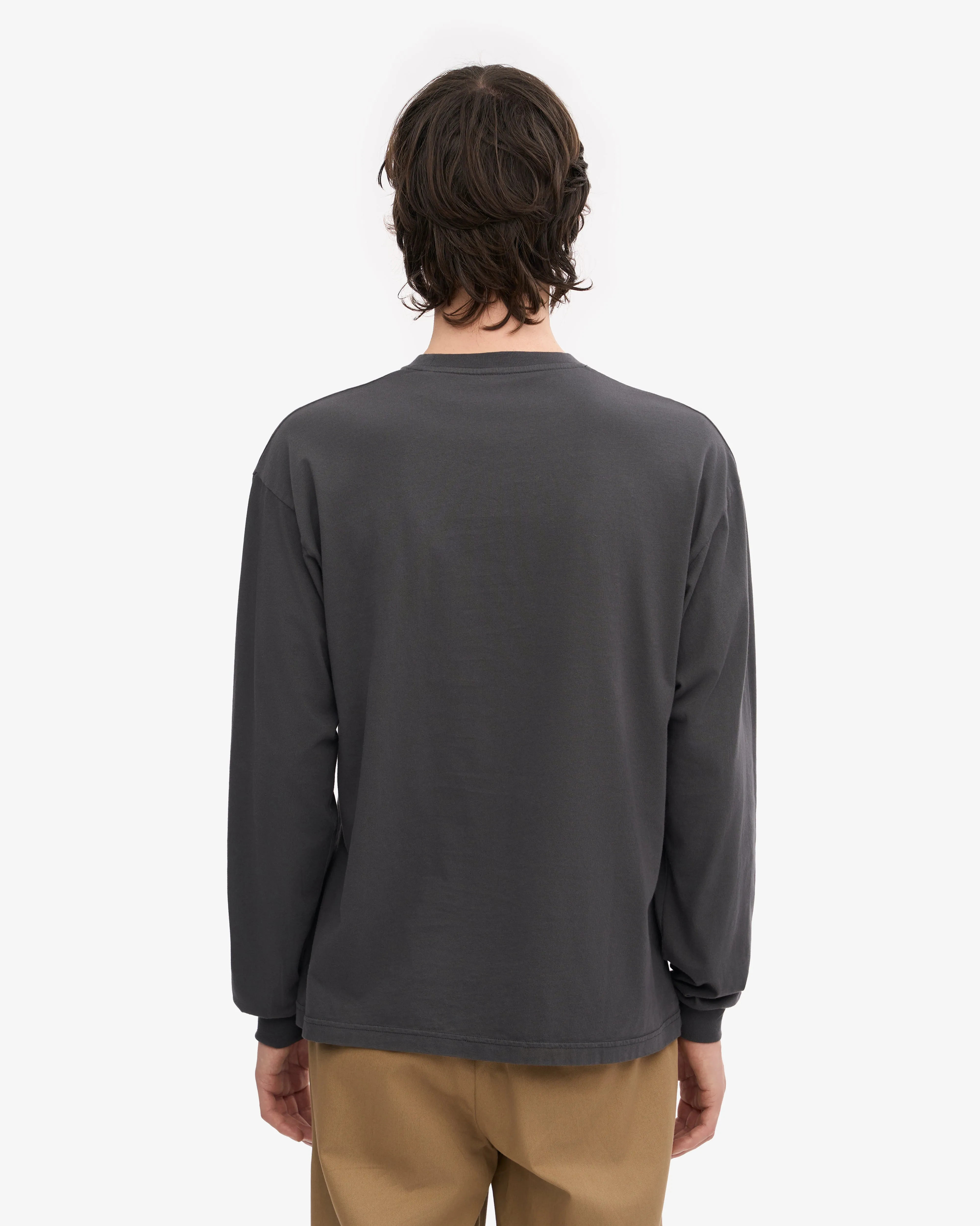 Oversized Organic LS T-Shirt - Lava Grey sold by Colorful Standard product image thumbnail 4