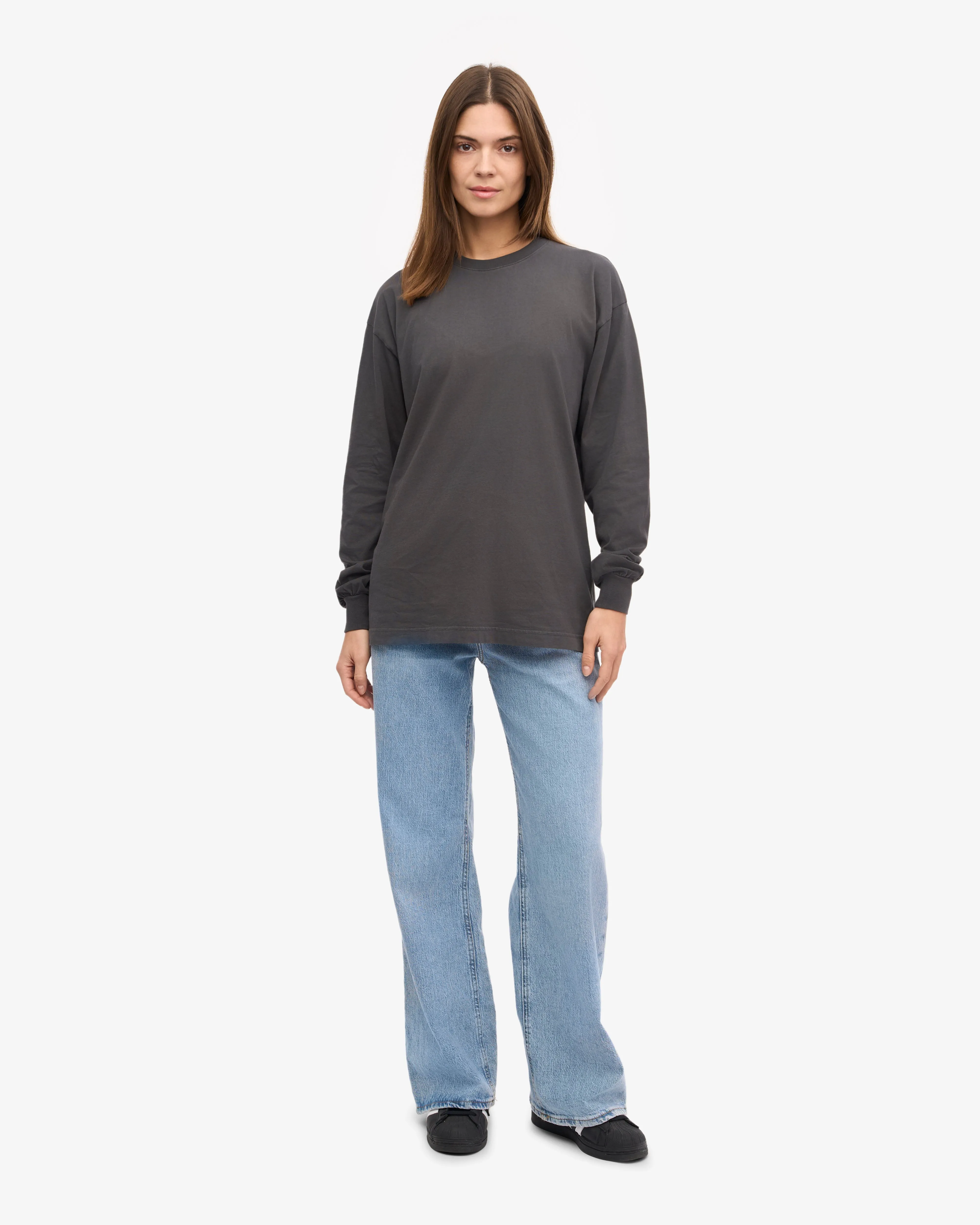 Oversized Organic LS T-Shirt - Lava Grey sold by Colorful Standard product image thumbnail 5