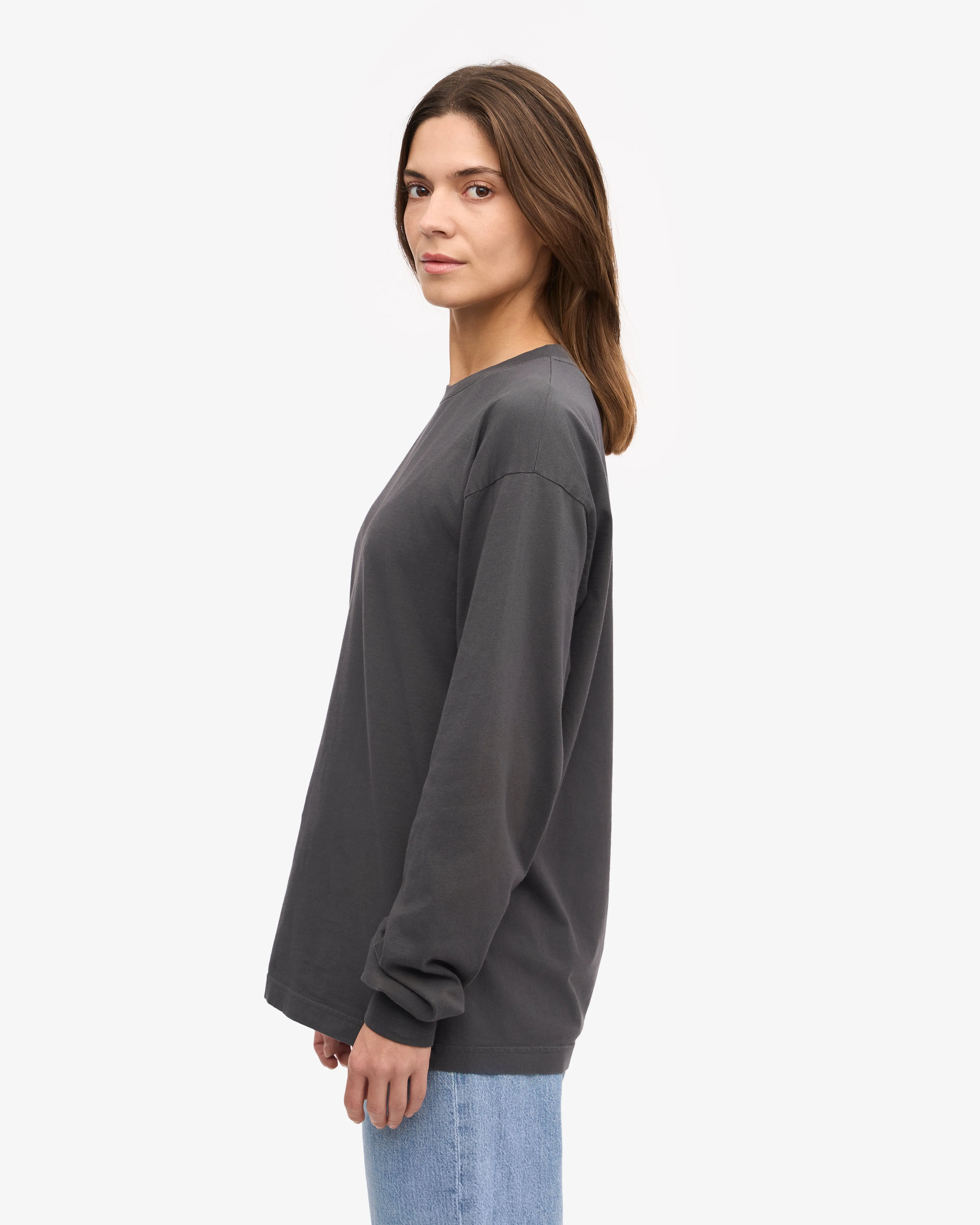 Oversized Organic LS T-Shirt - Lava Grey sold by Colorful Standard product image thumbnail 3