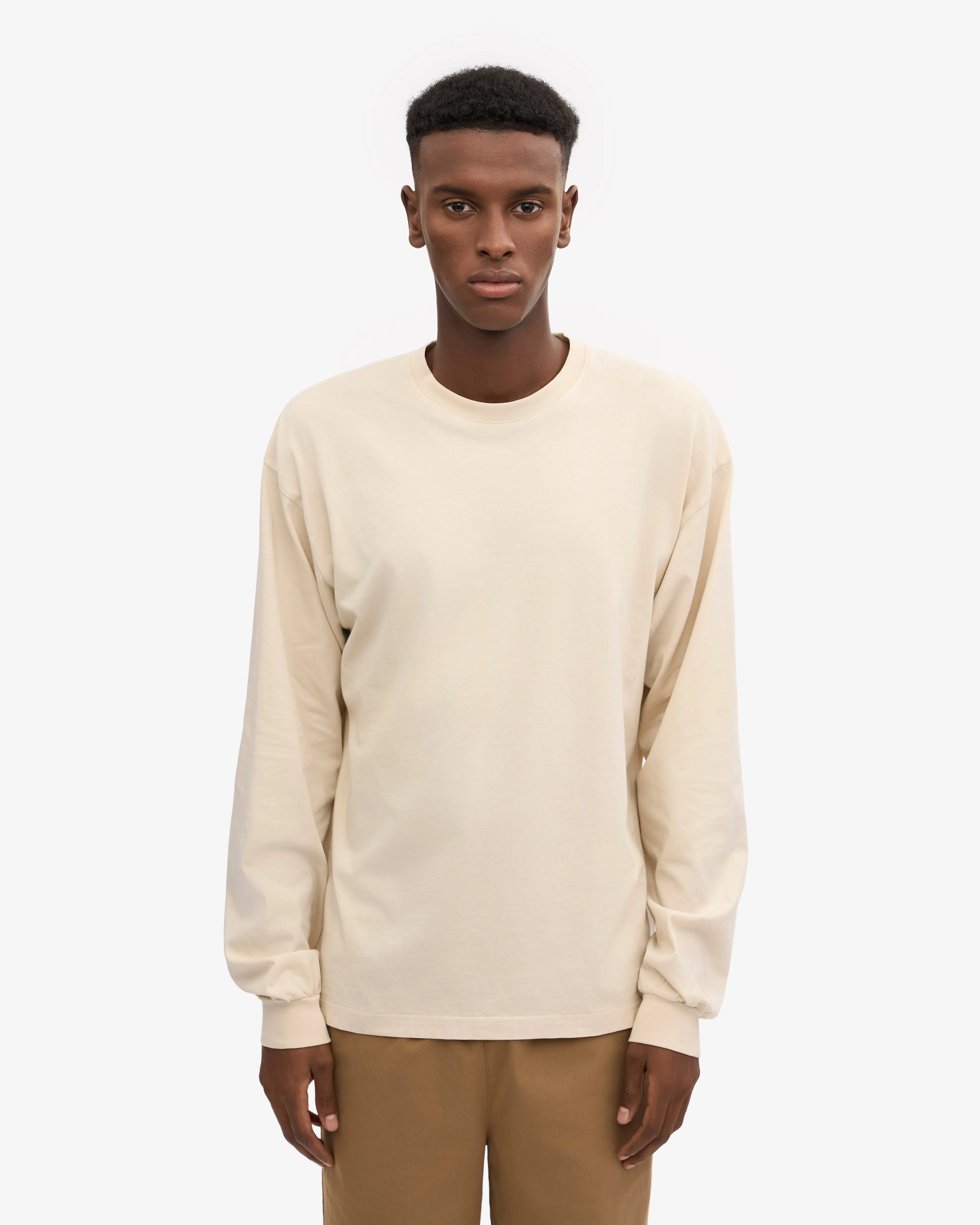 Oversized Organic LS T-Shirt - Ivory White sold by Colorful Standard product image thumbnail 2