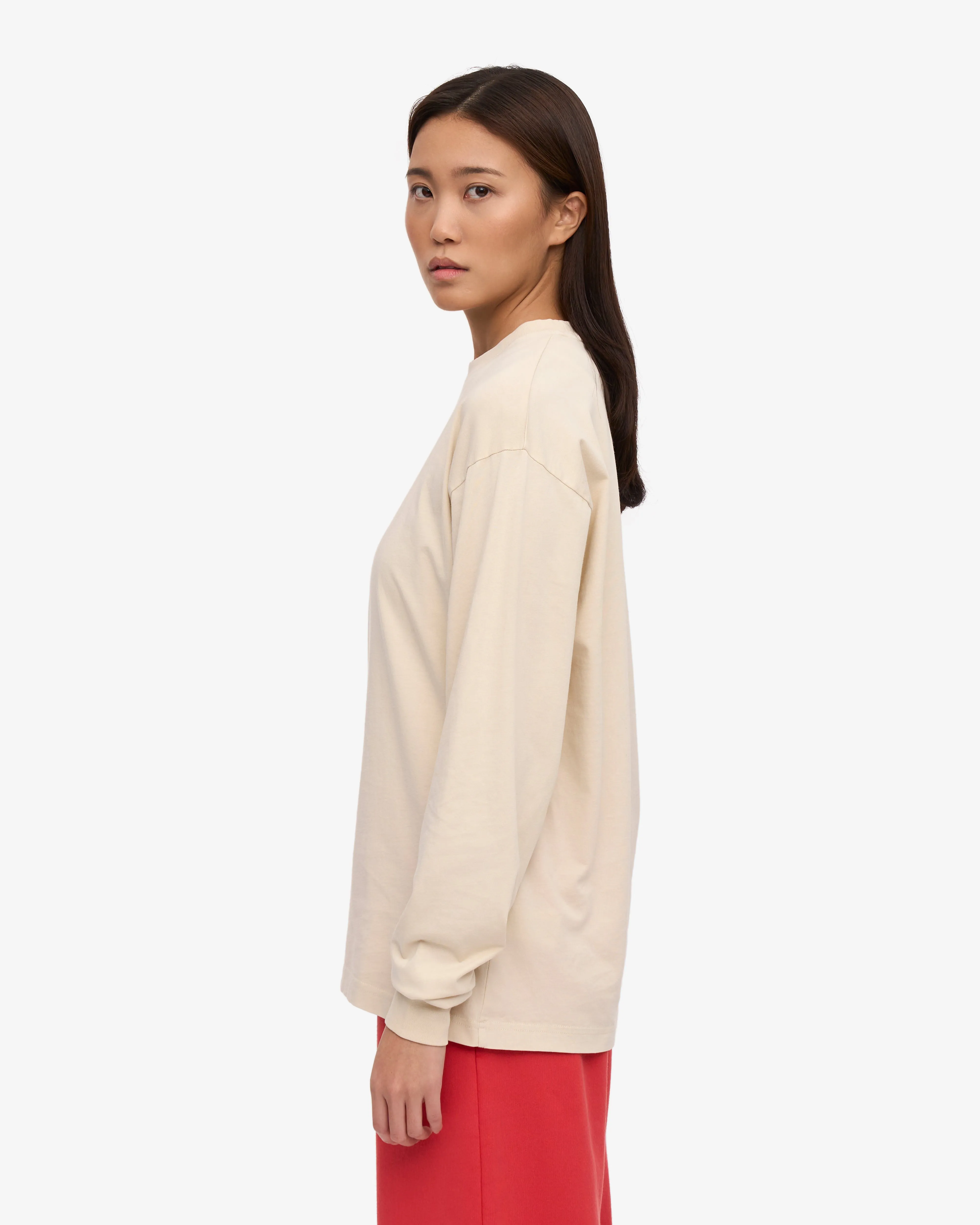 Oversized Organic LS T-Shirt - Ivory White sold by Colorful Standard product image thumbnail 3