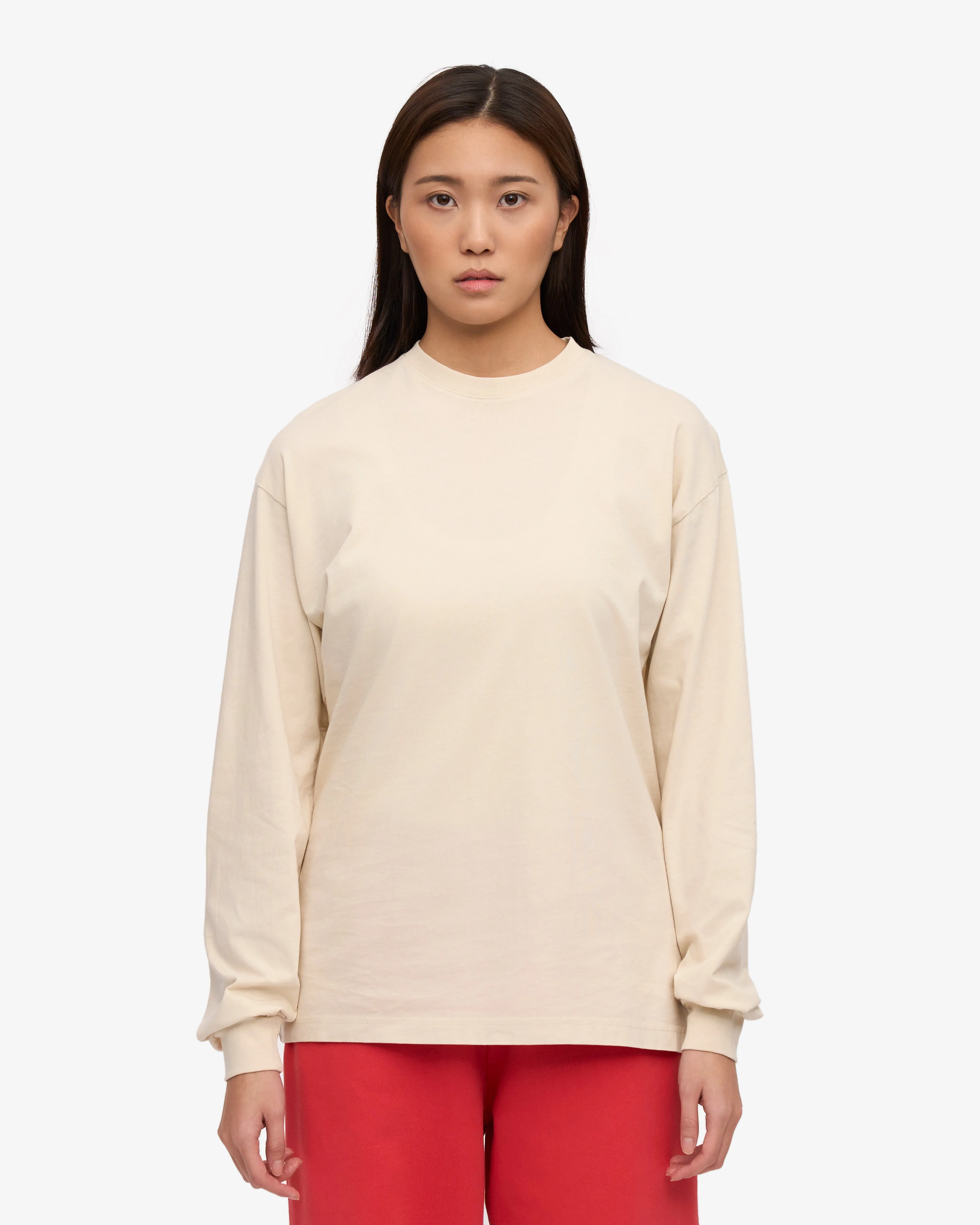 Oversized Organic LS T-Shirt - Ivory White sold by Colorful Standard product image thumbnail 2