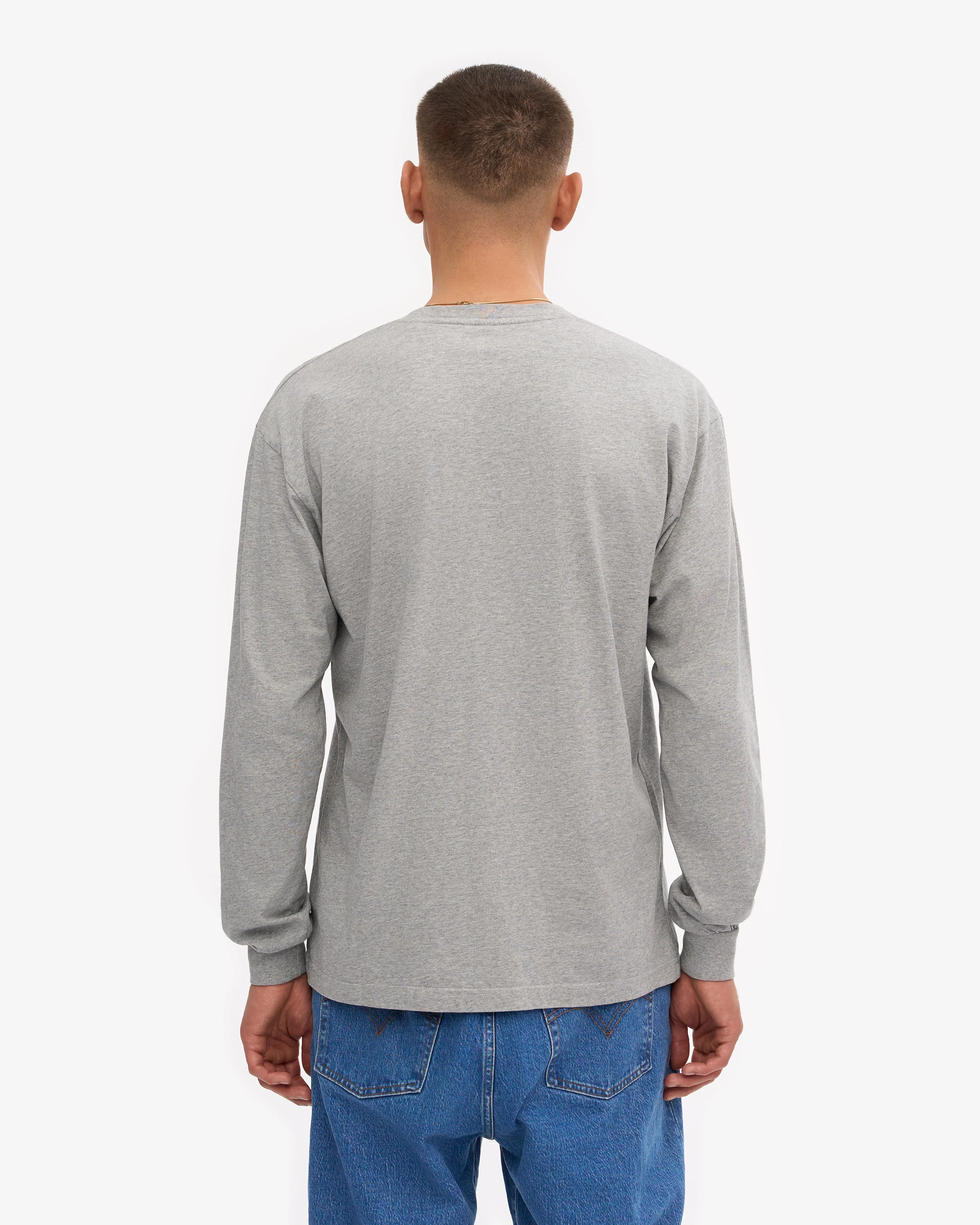 Oversized Organic LS T-Shirt - Heather Grey sold by Colorful Standard product image thumbnail 4