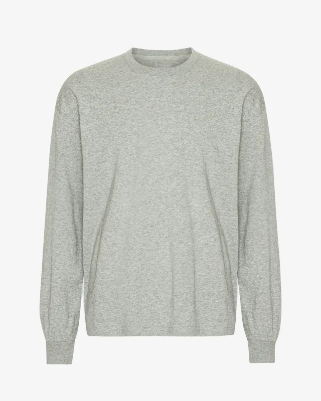 Oversized Organic LS T-Shirt - Heather Grey sold by Colorful Standard