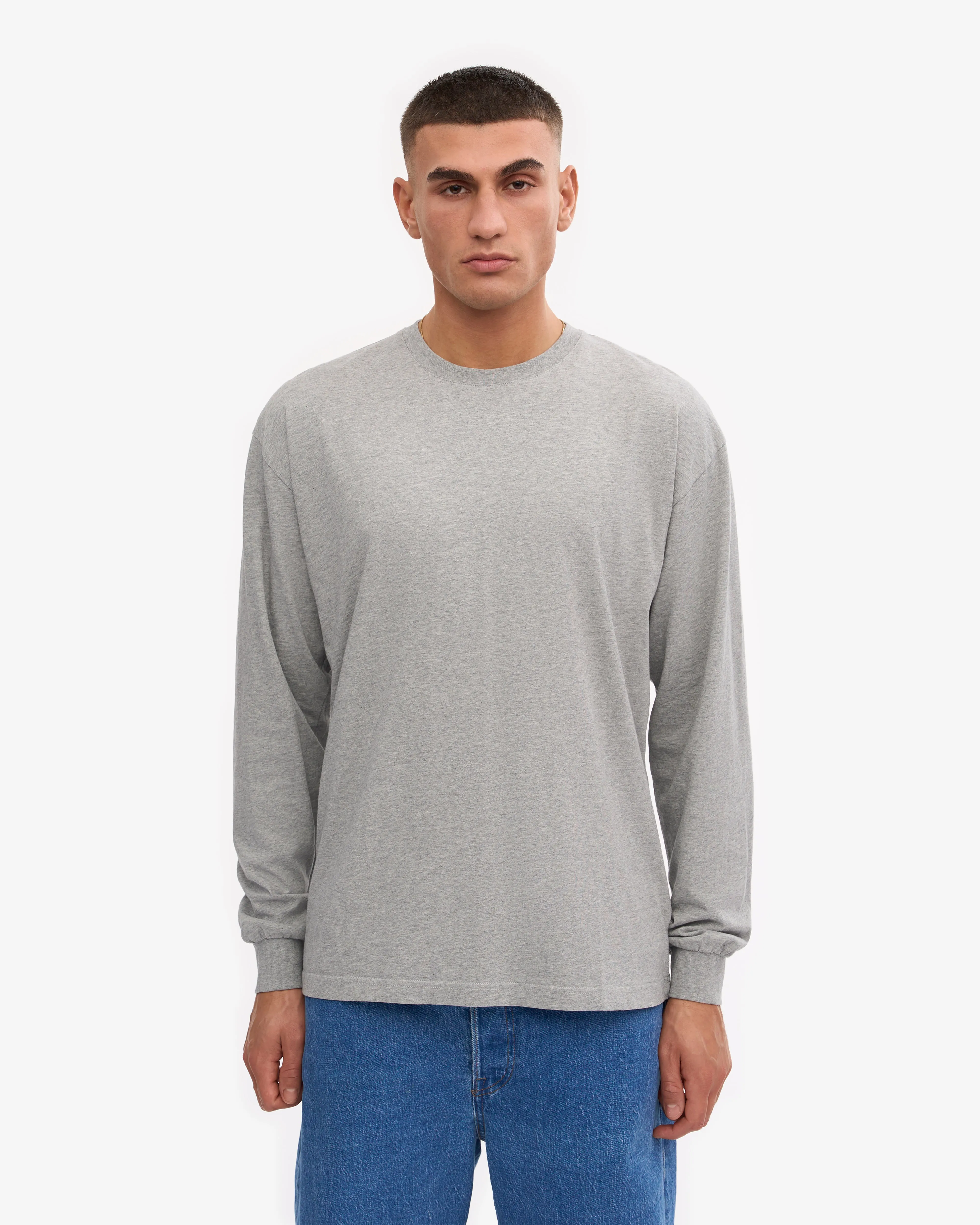 Oversized Organic LS T-Shirt - Heather Grey sold by Colorful Standard product image thumbnail 2