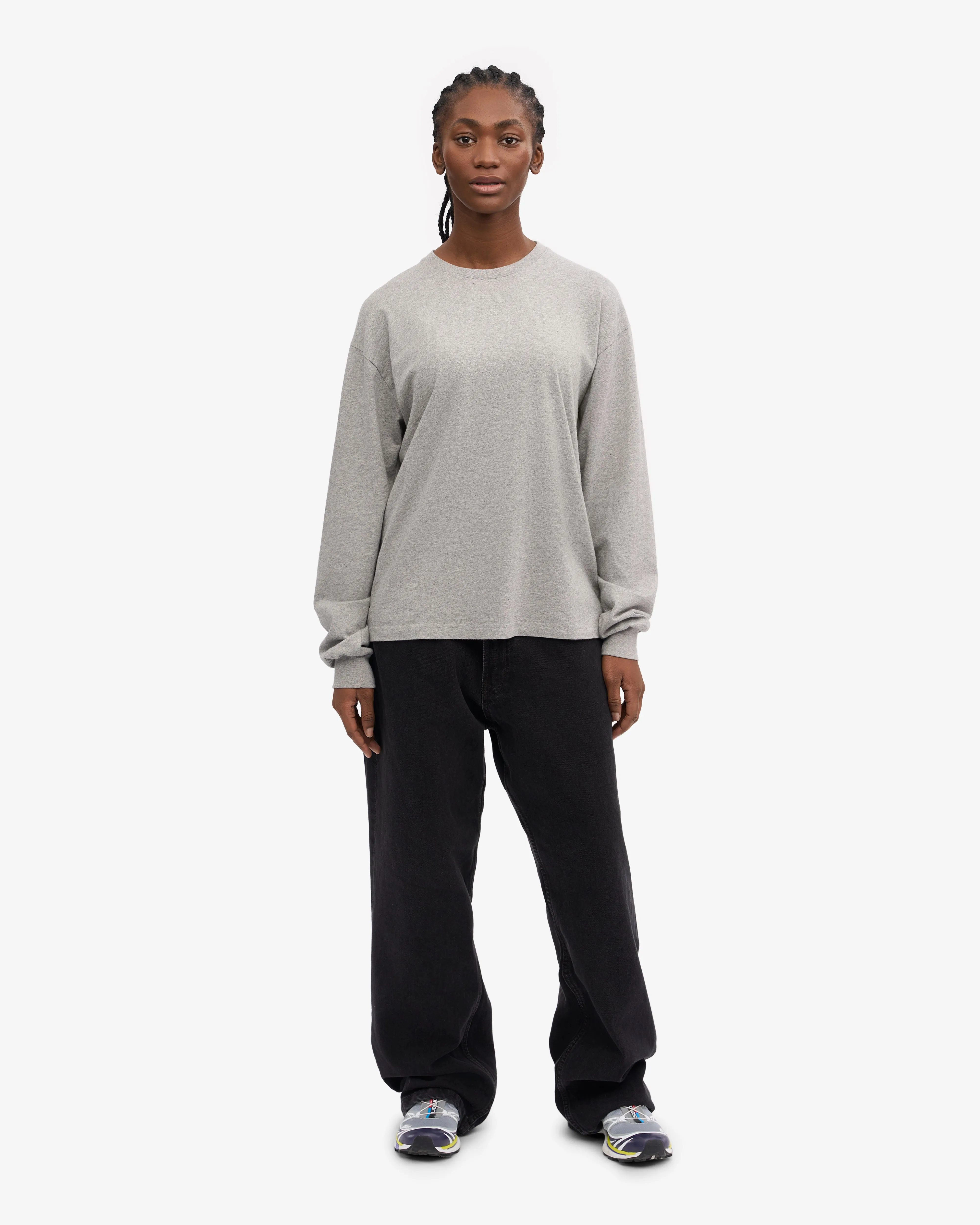 Oversized Organic LS T-Shirt - Heather Grey sold by Colorful Standard product image thumbnail 5