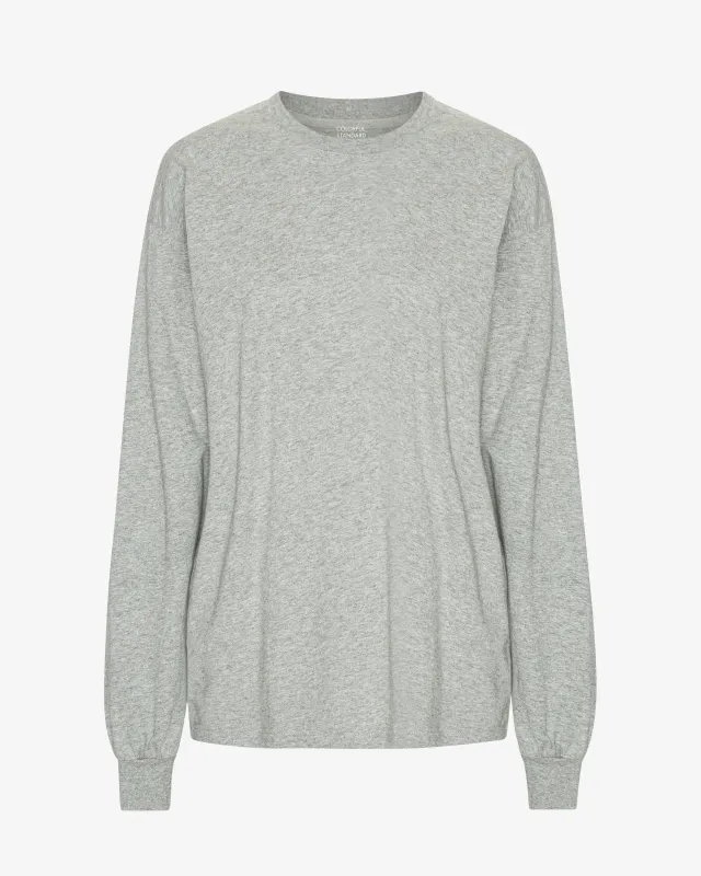Oversized Organic LS T-Shirt - Heather Grey sold by Colorful Standard