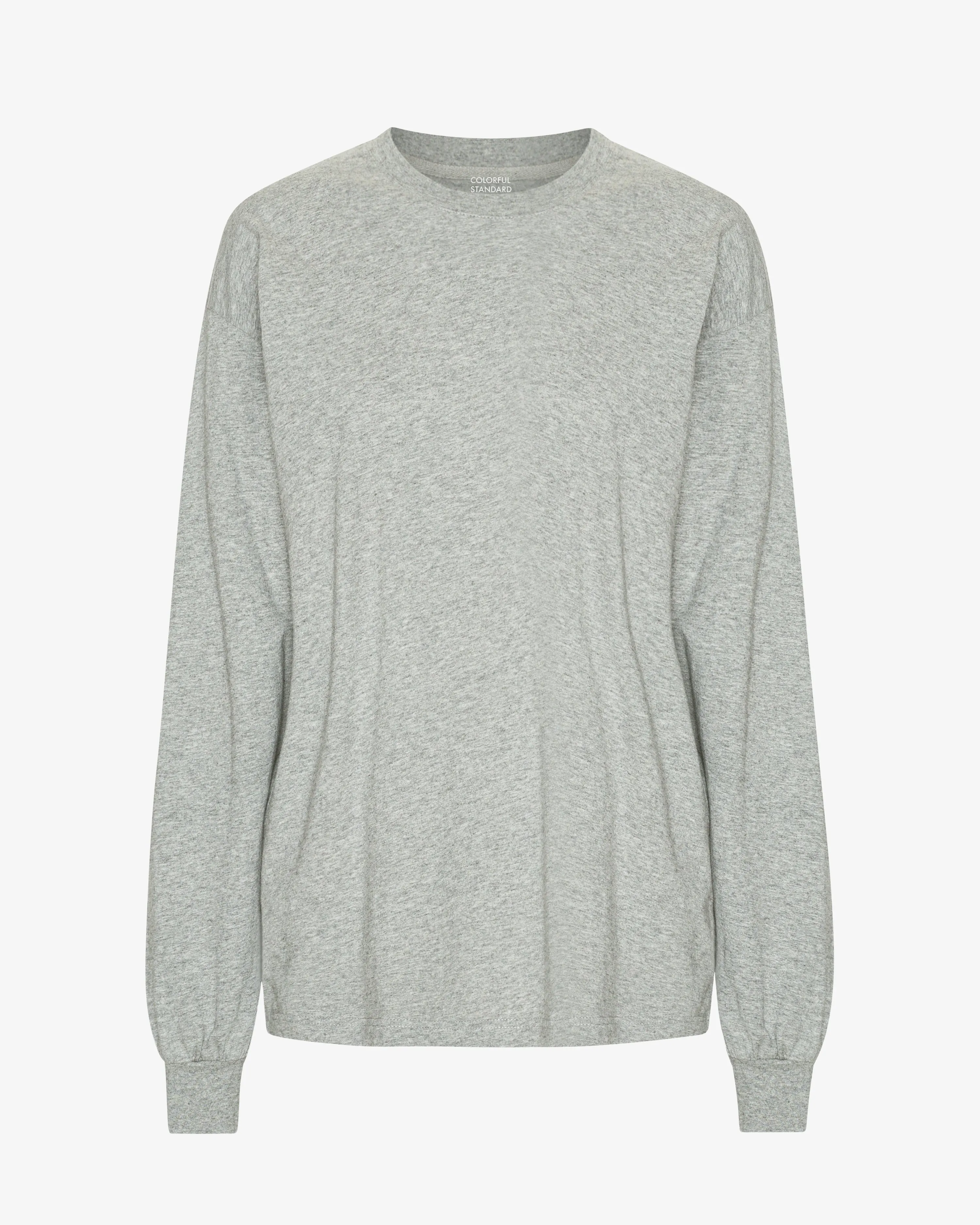 Oversized Organic LS T-Shirt - Heather Grey sold by Colorful Standard