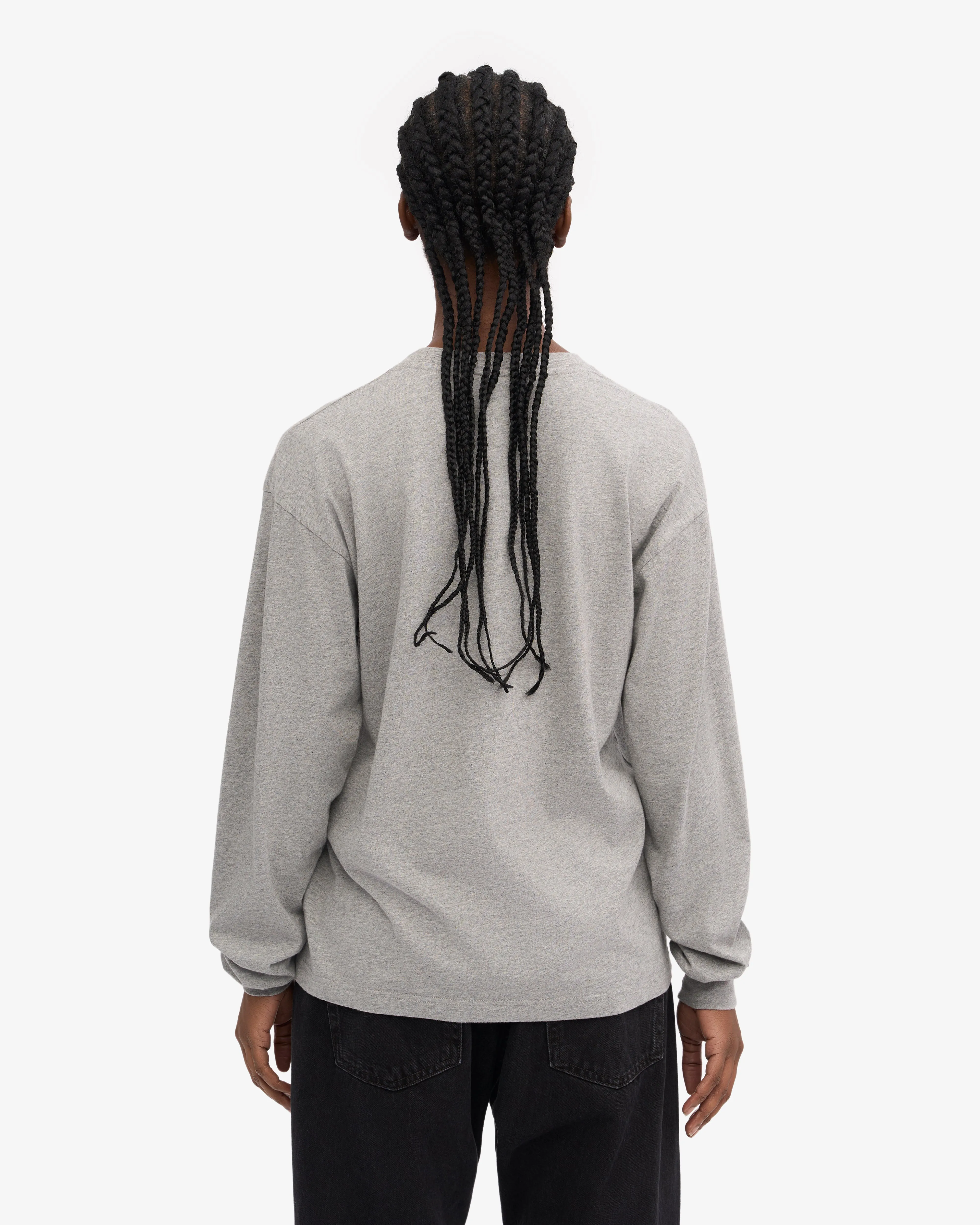 Oversized Organic LS T-Shirt - Heather Grey sold by Colorful Standard product image thumbnail 4