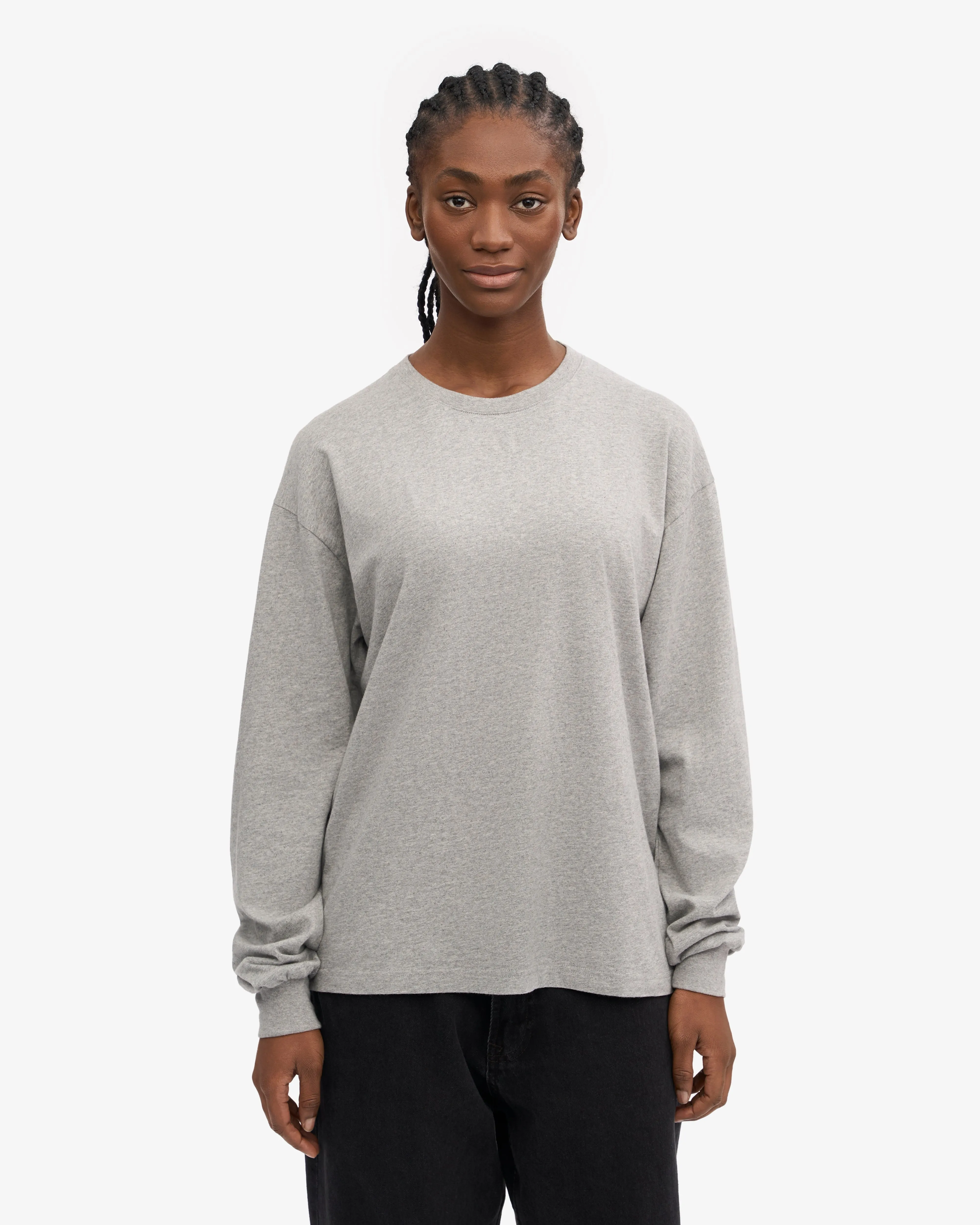 Oversized Organic LS T-Shirt - Heather Grey sold by Colorful Standard product image thumbnail 2