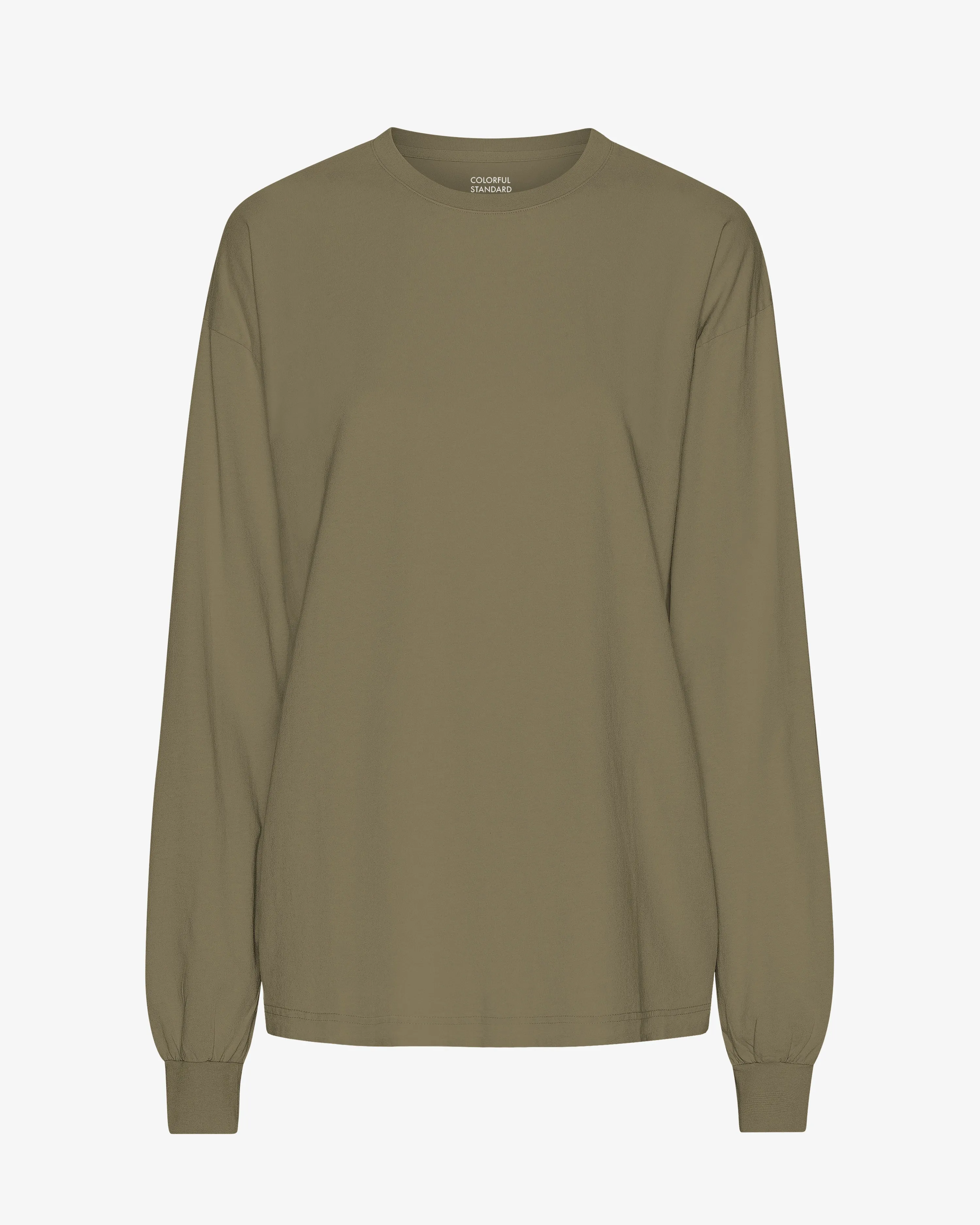Oversized Organic LS T-Shirt - Dusty Olive sold by Colorful Standard