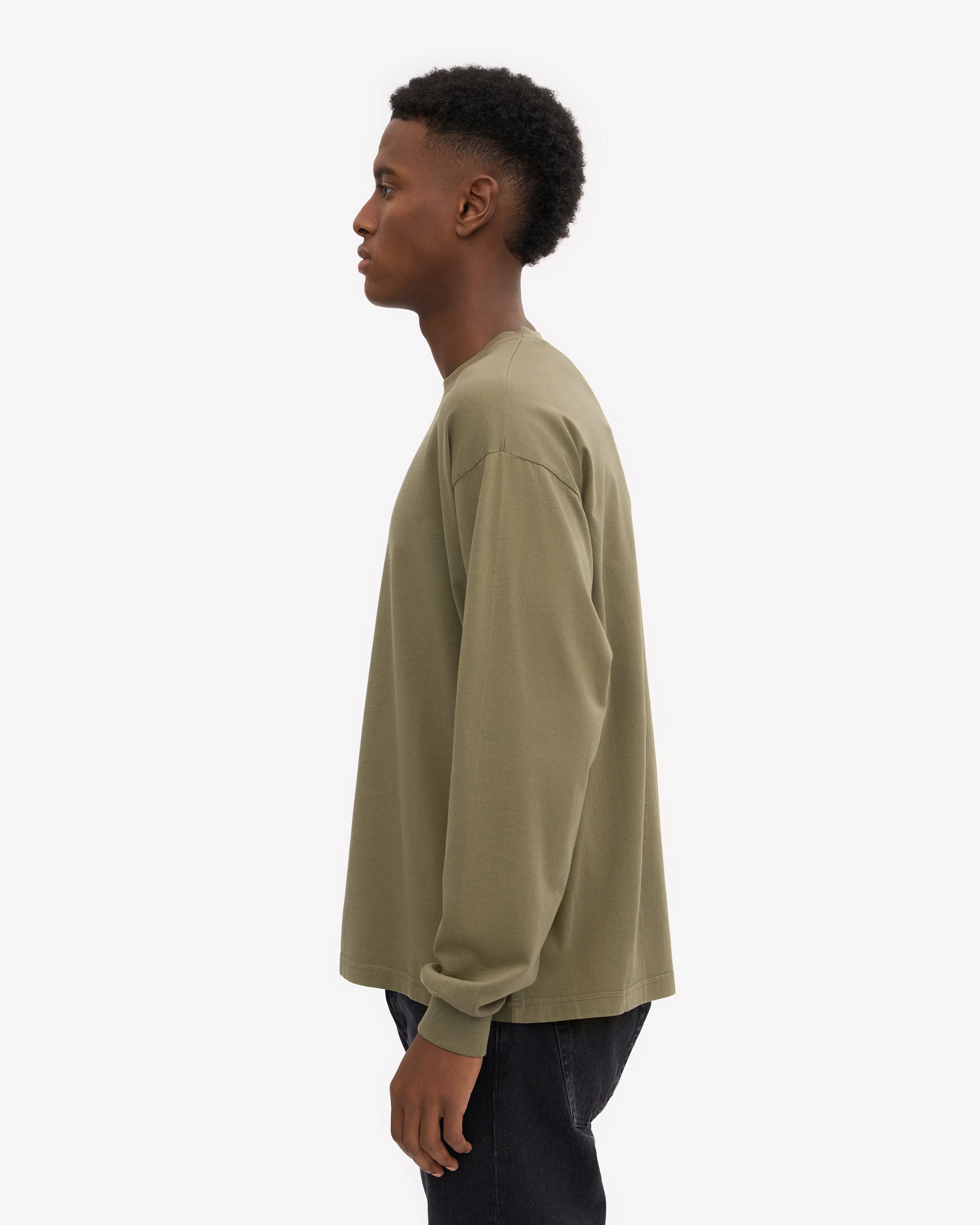 Oversized Organic LS T-Shirt - Dusty Olive sold by Colorful Standard product image thumbnail 3