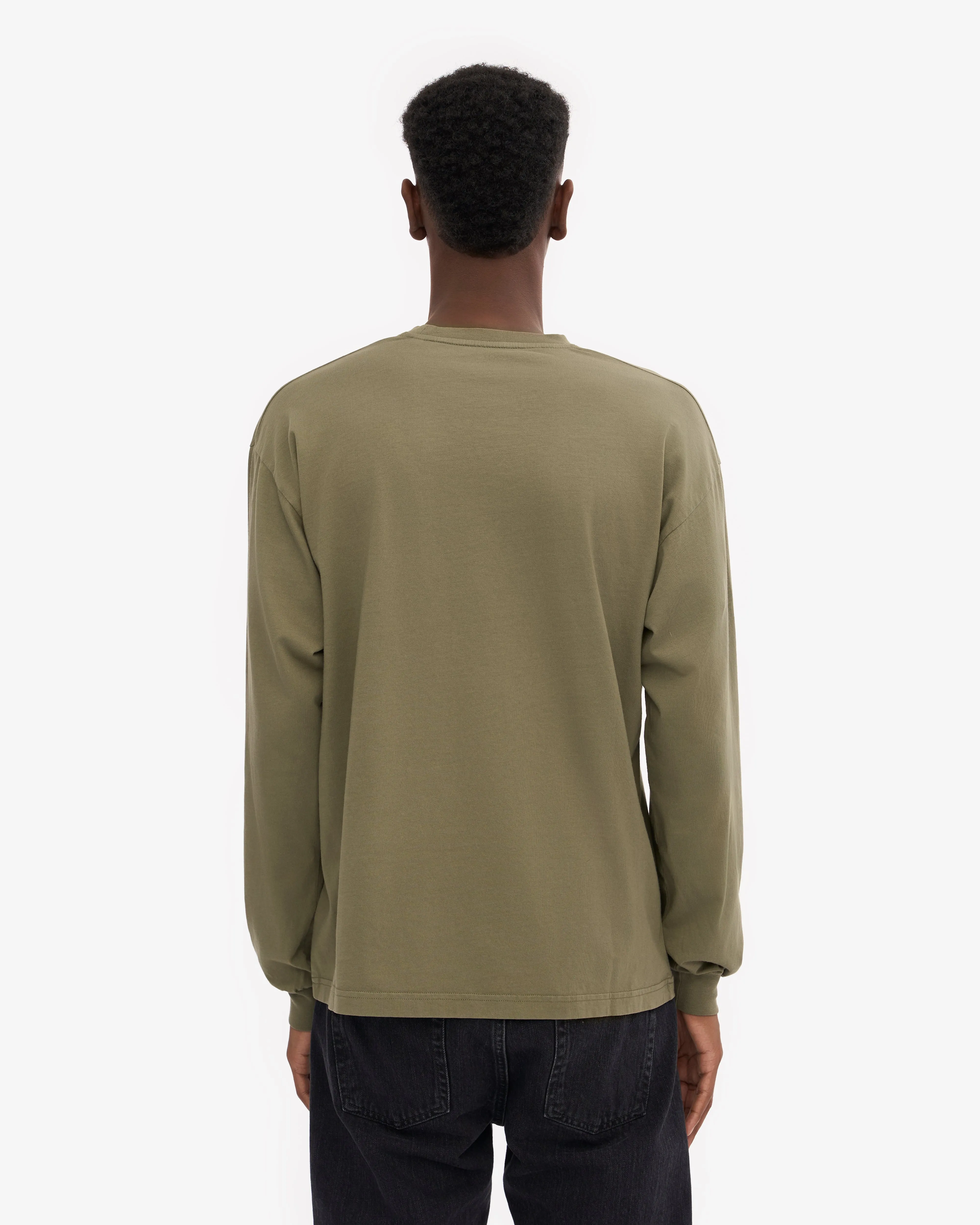Oversized Organic LS T-Shirt - Dusty Olive sold by Colorful Standard product image thumbnail 4