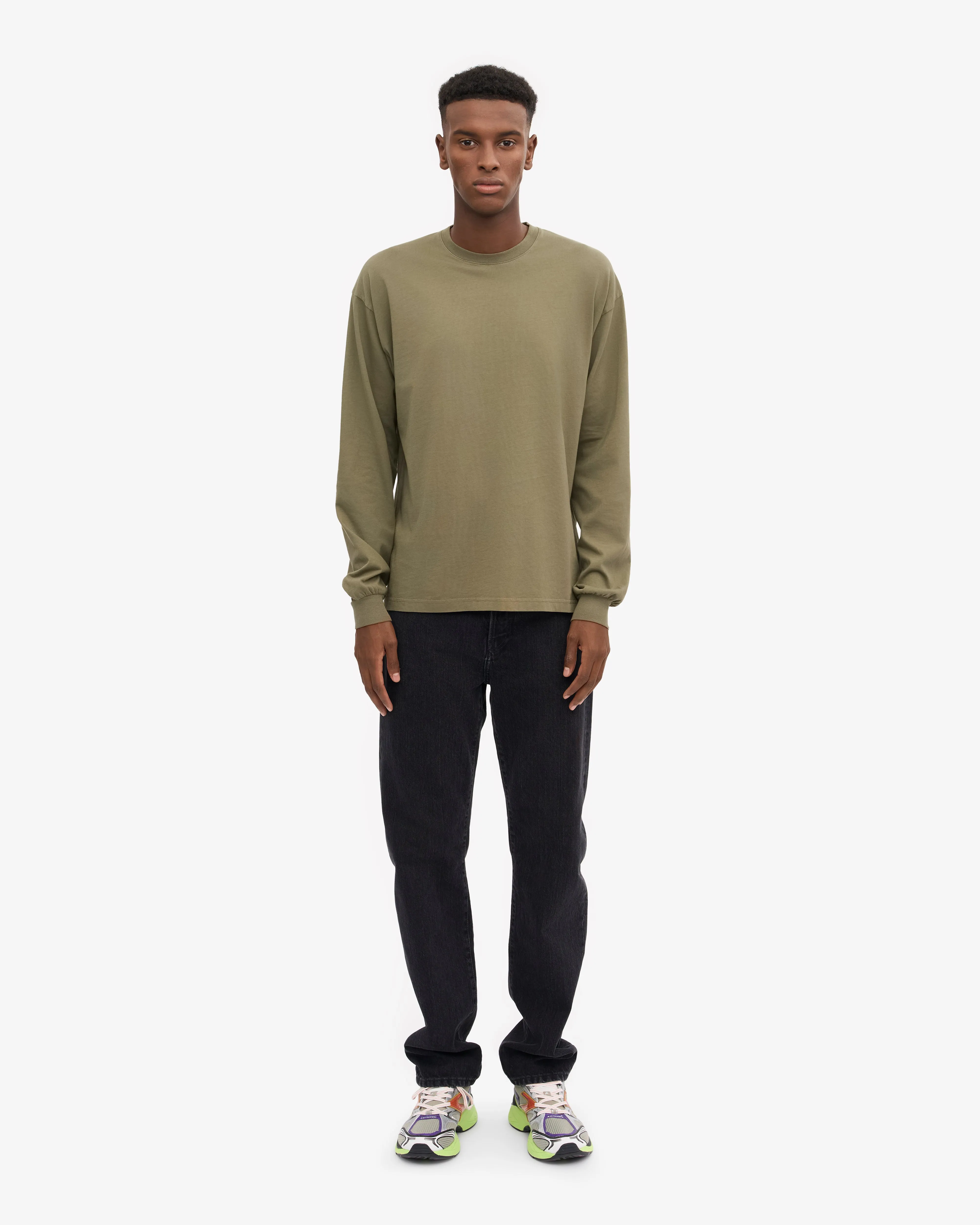 Oversized Organic LS T-Shirt - Dusty Olive sold by Colorful Standard product image thumbnail 5