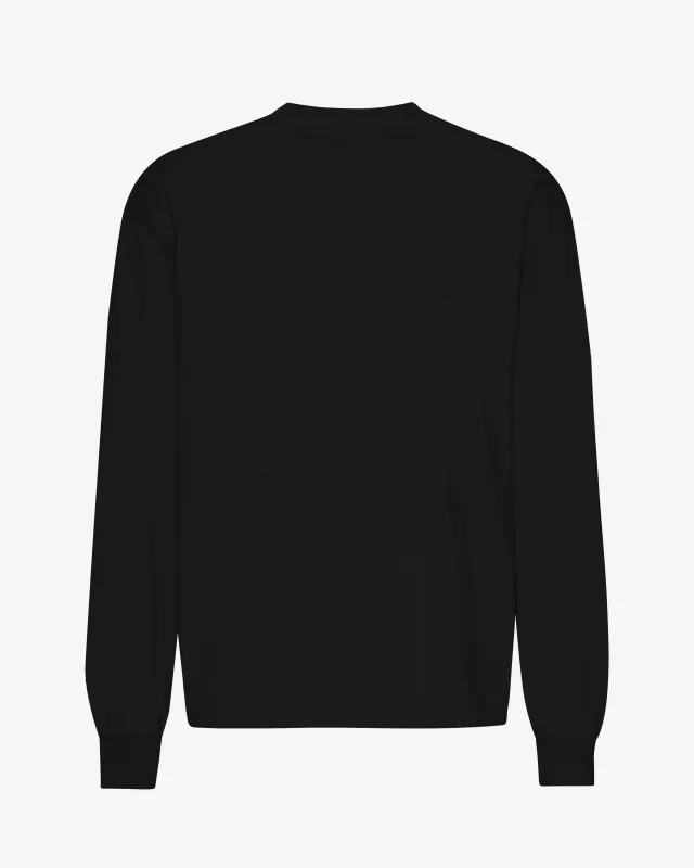 Oversized Organic LS T-Shirt - Deep Black sold by Colorful Standard