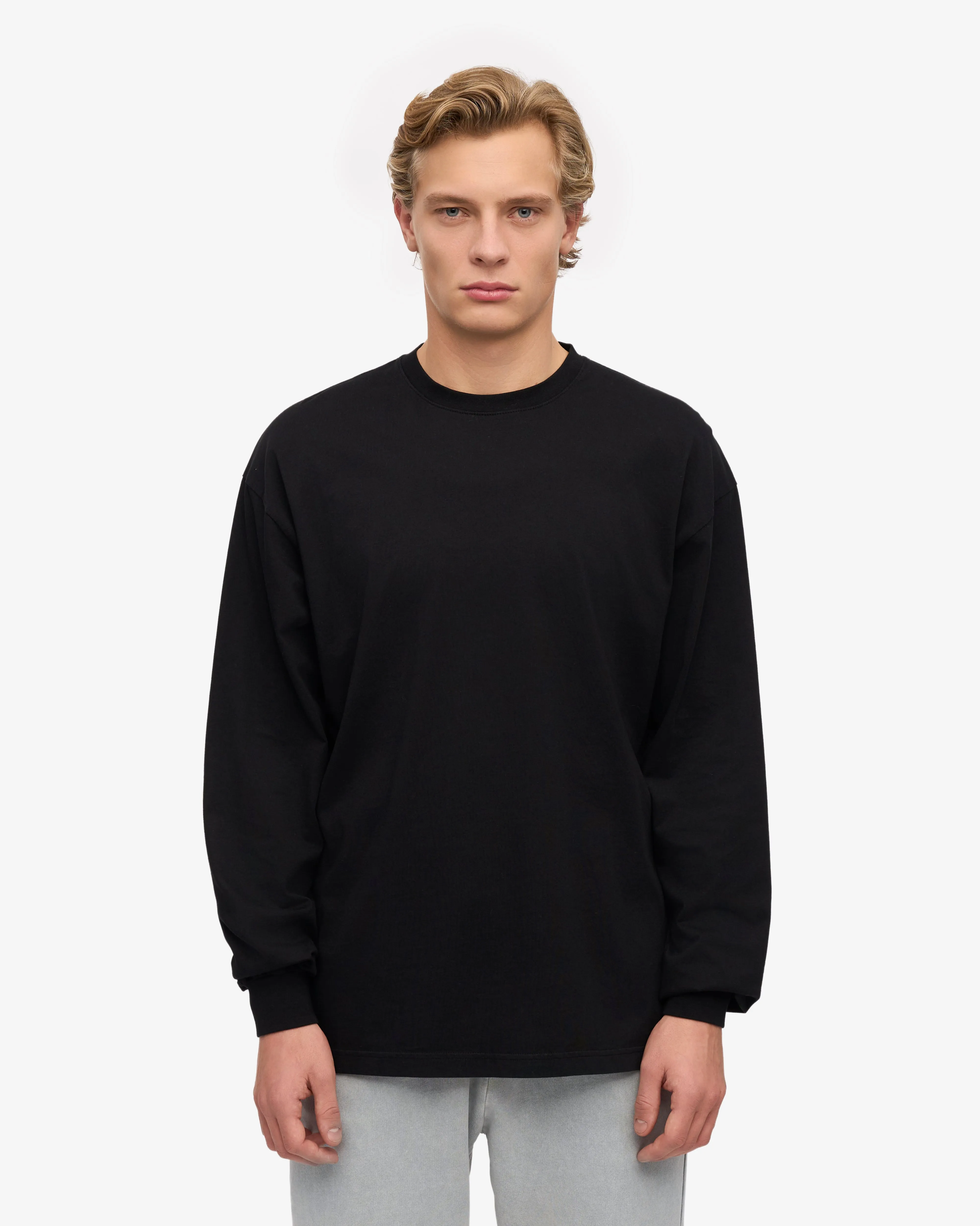 Oversized Organic LS T-Shirt - Deep Black sold by Colorful Standard product image thumbnail 2